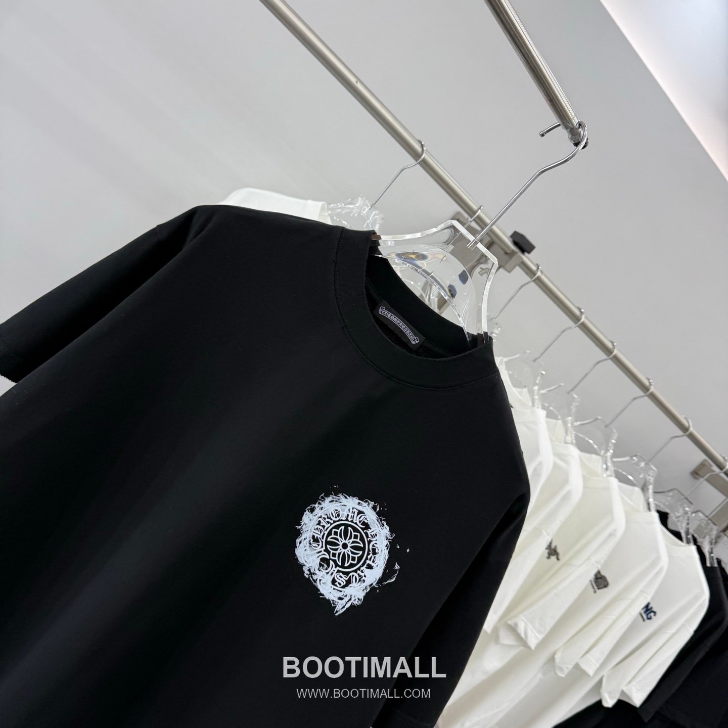 Chrome Hearts Printed Patch Crewneck Tee Cotton Black T-shirt 크롬하츠 프린트 패치 크루넥 티 코튼 블랙 티셔츠 9