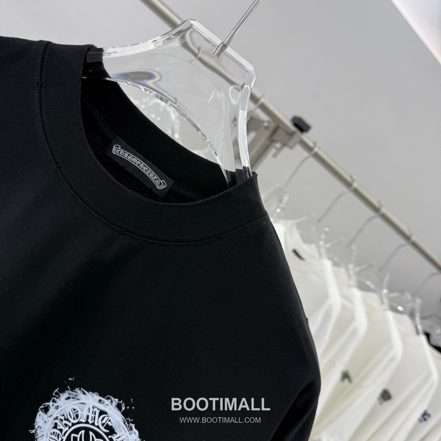 Chrome Hearts Printed Patch Crewneck Tee Cotton Black T-shirt 크롬하츠 프린트 패치 크루넥 티 코튼 블랙 티셔츠 10