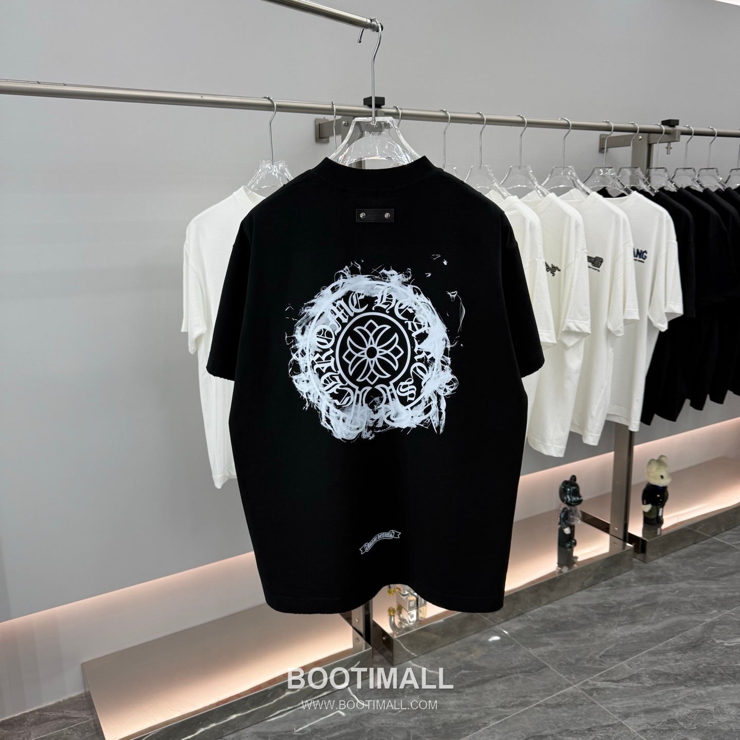 Chrome Hearts Printed Patch Crewneck Tee Cotton Black T-shirt 크롬하츠 프린트 패치 크루넥 티 코튼 블랙 티셔츠 13