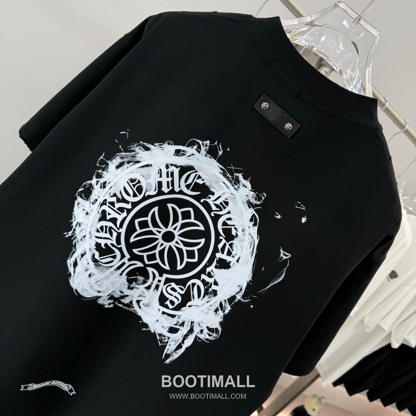 Chrome Hearts Printed Patch Crewneck Tee Cotton Black T-shirt 크롬하츠 프린트 패치 크루넥 티 코튼 블랙 티셔츠 14