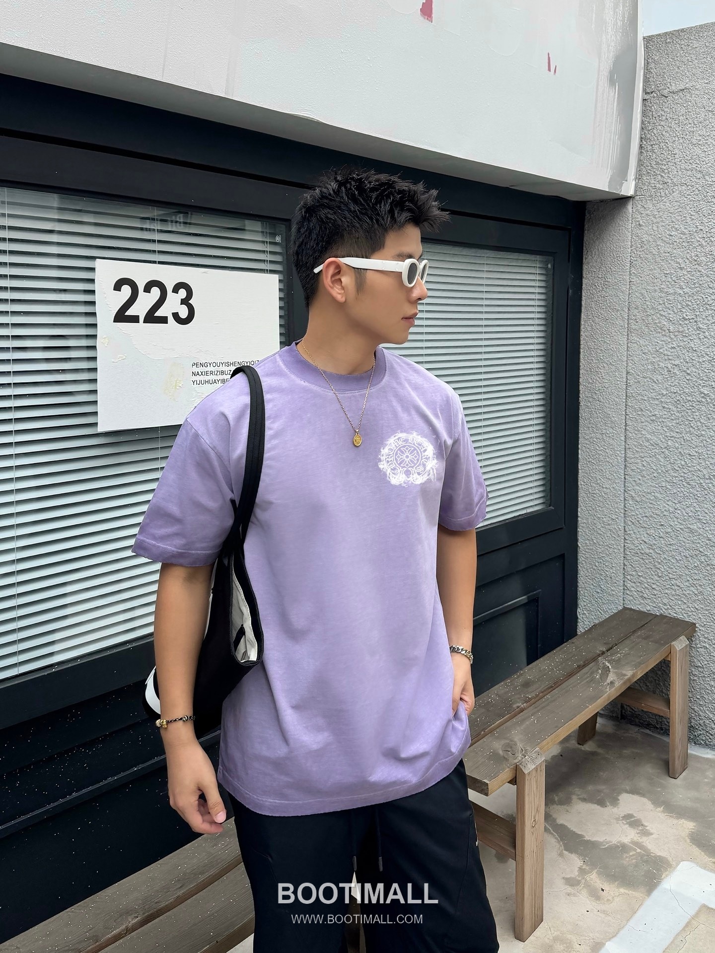 Chrome Hearts Printed Patch Crewneck Tee Cotton Black T-shirt 크롬하츠 프린트 패치 크루넥 티 코튼 블랙 티셔츠 3