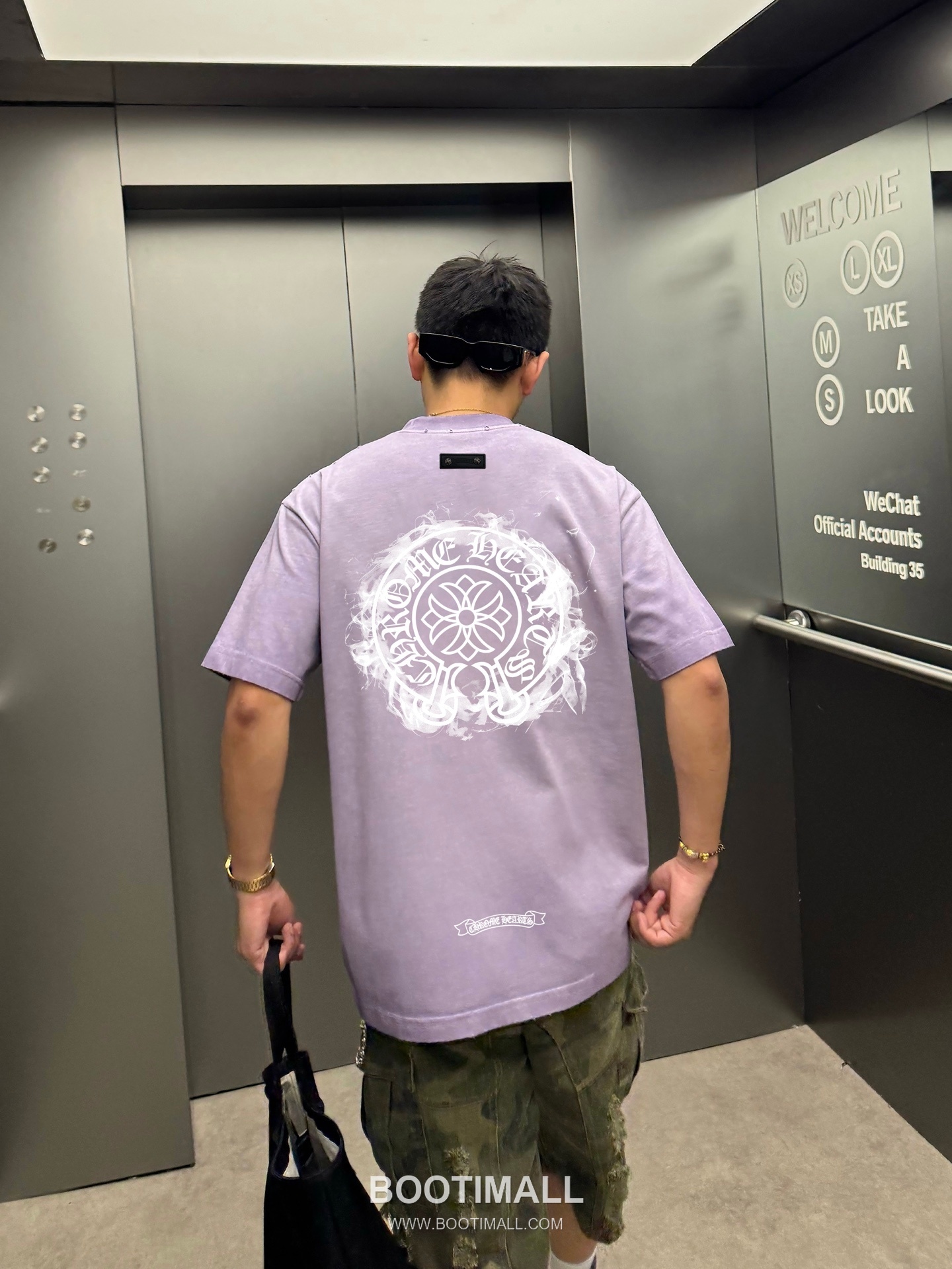 Chrome Hearts Printed Patch Crewneck Tee Cotton Black T-shirt 크롬하츠 프린트 패치 크루넥 티 코튼 블랙 티셔츠 4