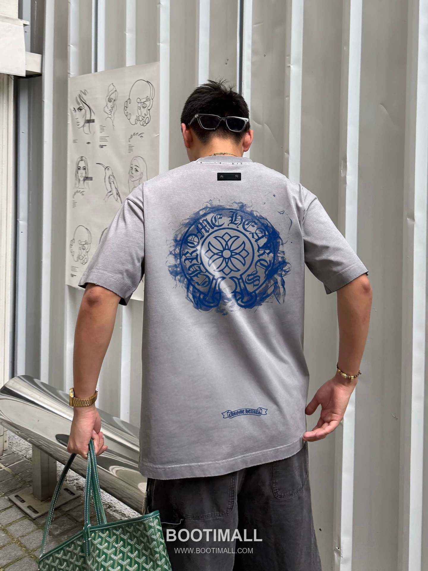 Chrome Hearts Printed Patch Crewneck Tee Cotton Black T-shirt 크롬하츠 프린트 패치 크루넥 티 코튼 블랙 티셔츠 5