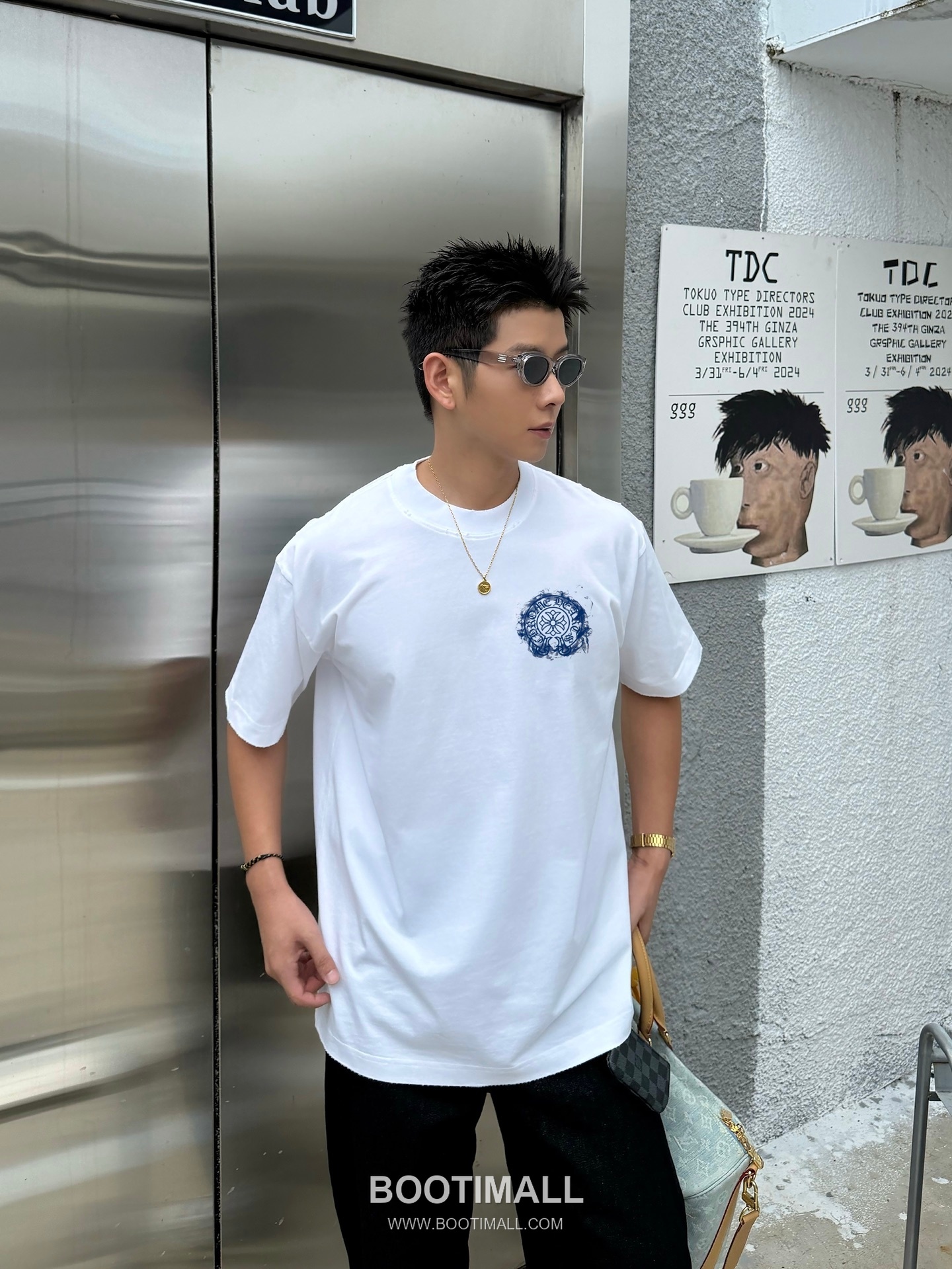 Chrome Hearts Printed Patch Crewneck Tee Cotton Black T-shirt 크롬하츠 프린트 패치 크루넥 티 코튼 블랙 티셔츠 1