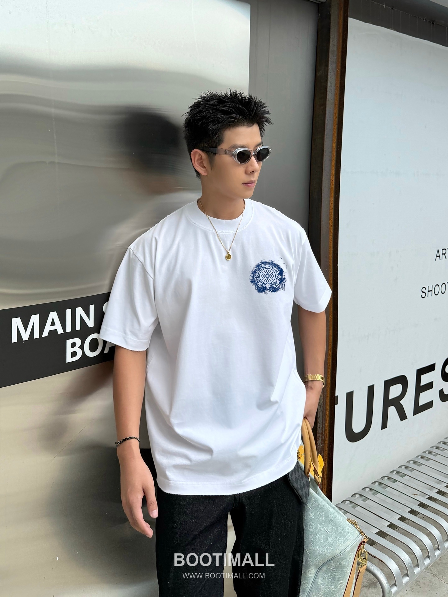 Chrome Hearts Printed Patch Crewneck Tee Cotton Black T-shirt 크롬하츠 프린트 패치 크루넥 티 코튼 블랙 티셔츠 3