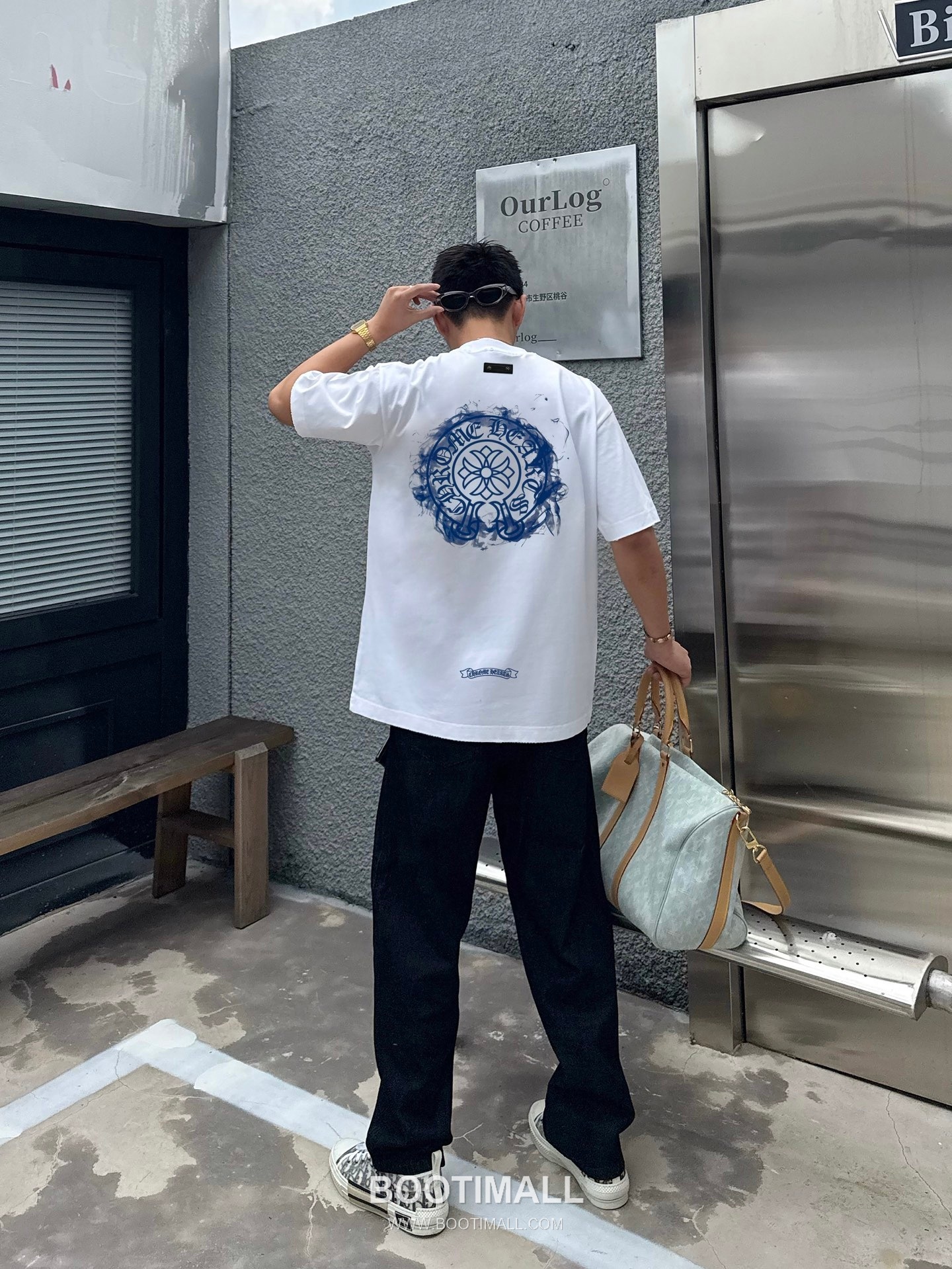 Chrome Hearts Printed Patch Crewneck Tee Cotton Black T-shirt 크롬하츠 프린트 패치 크루넥 티 코튼 블랙 티셔츠 4