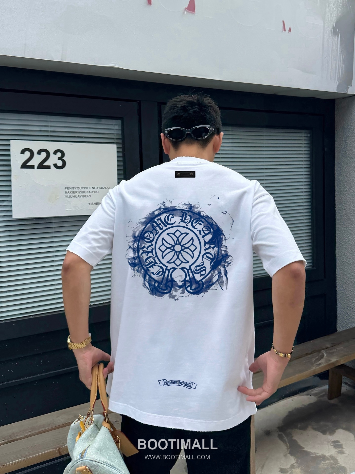 Chrome Hearts Printed Patch Crewneck Tee Cotton Black T-shirt 크롬하츠 프린트 패치 크루넥 티 코튼 블랙 티셔츠 5