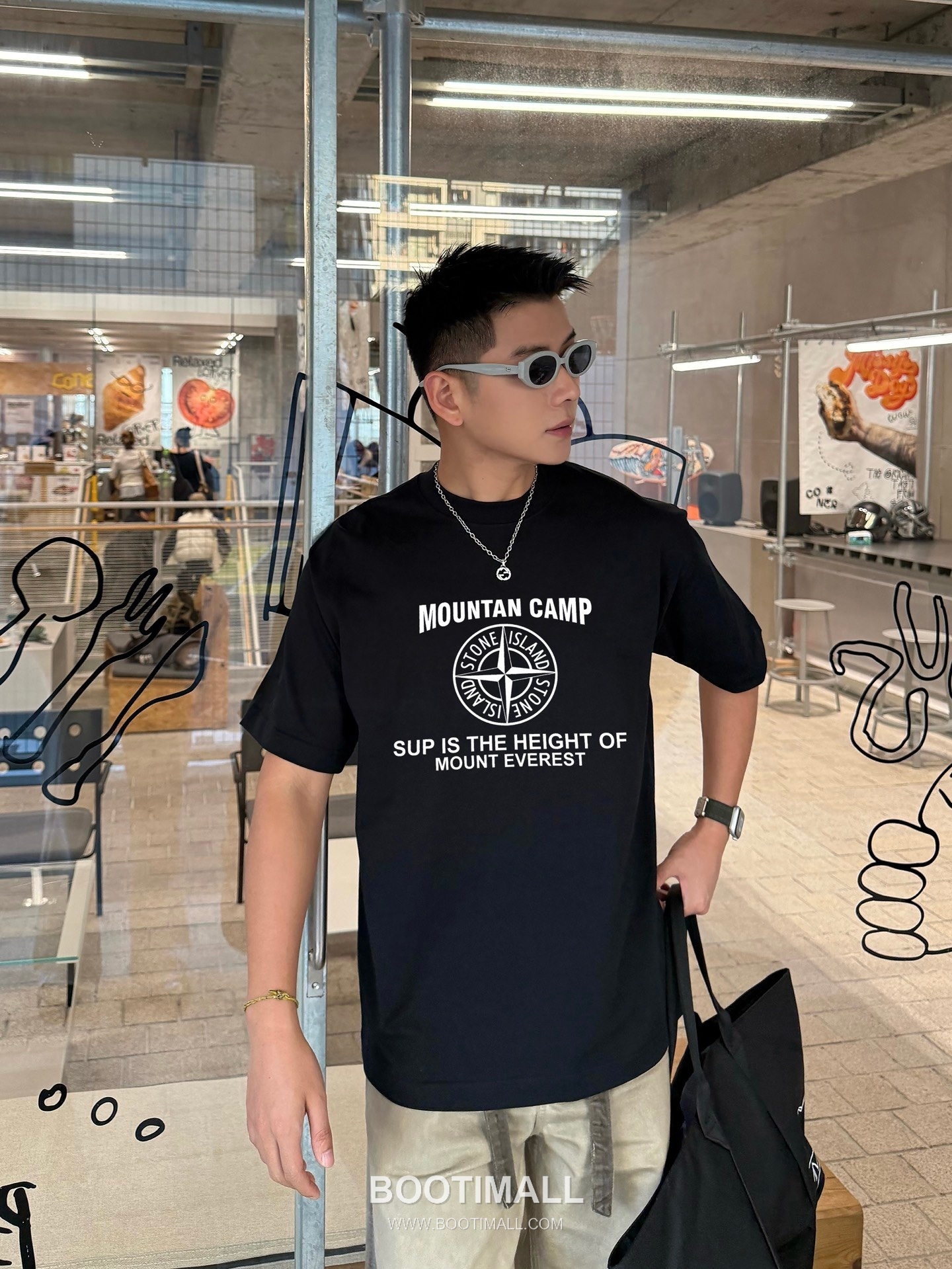 Stone Island 260g Crewneck Tee Black T-Shirt 스톤아일랜드 260g 크루넥 티 블랙 티셔츠 2