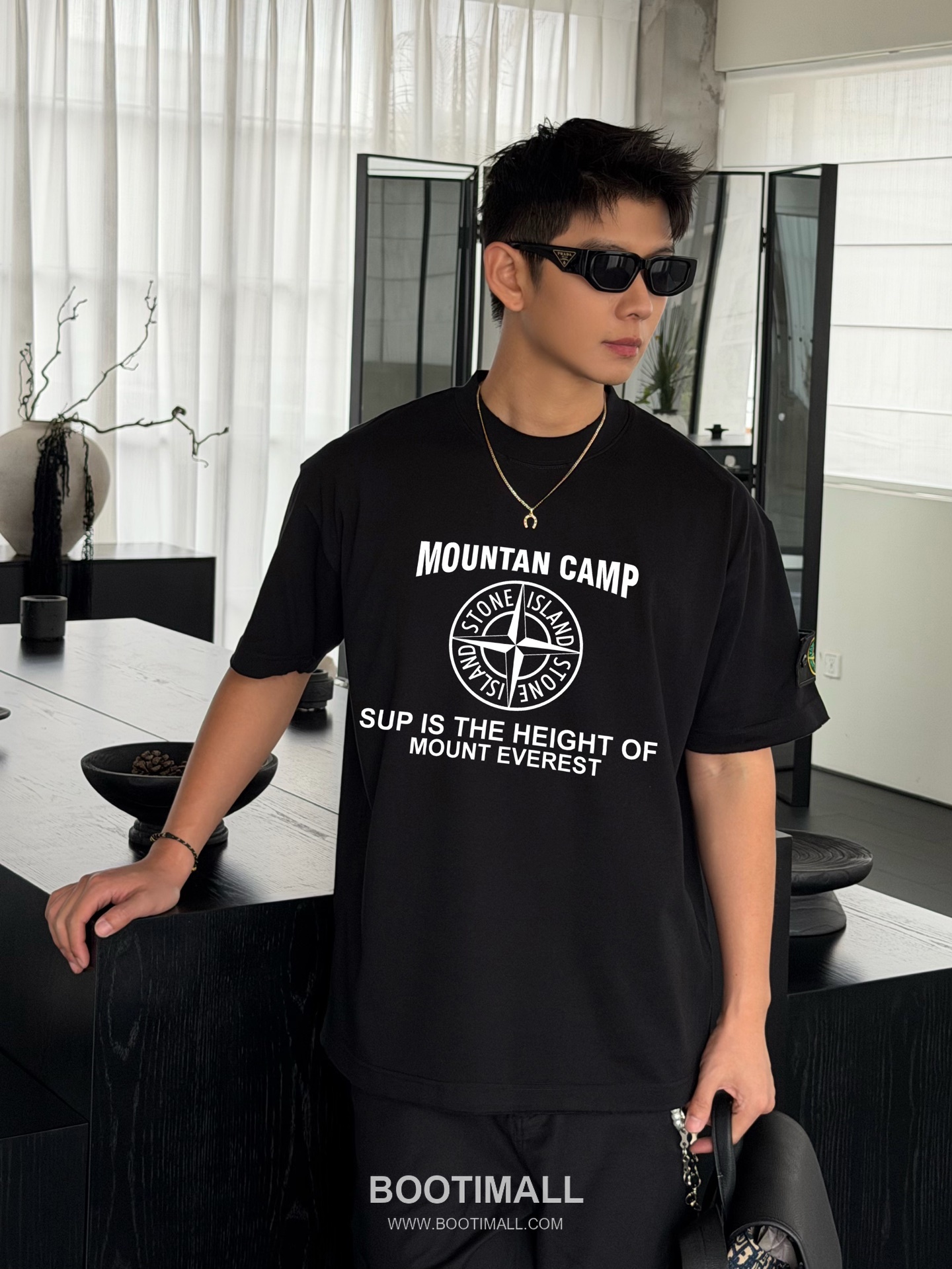 Stone Island 260g Crewneck Tee Black T-Shirt 스톤아일랜드 260g 크루넥 티 블랙 티셔츠 4