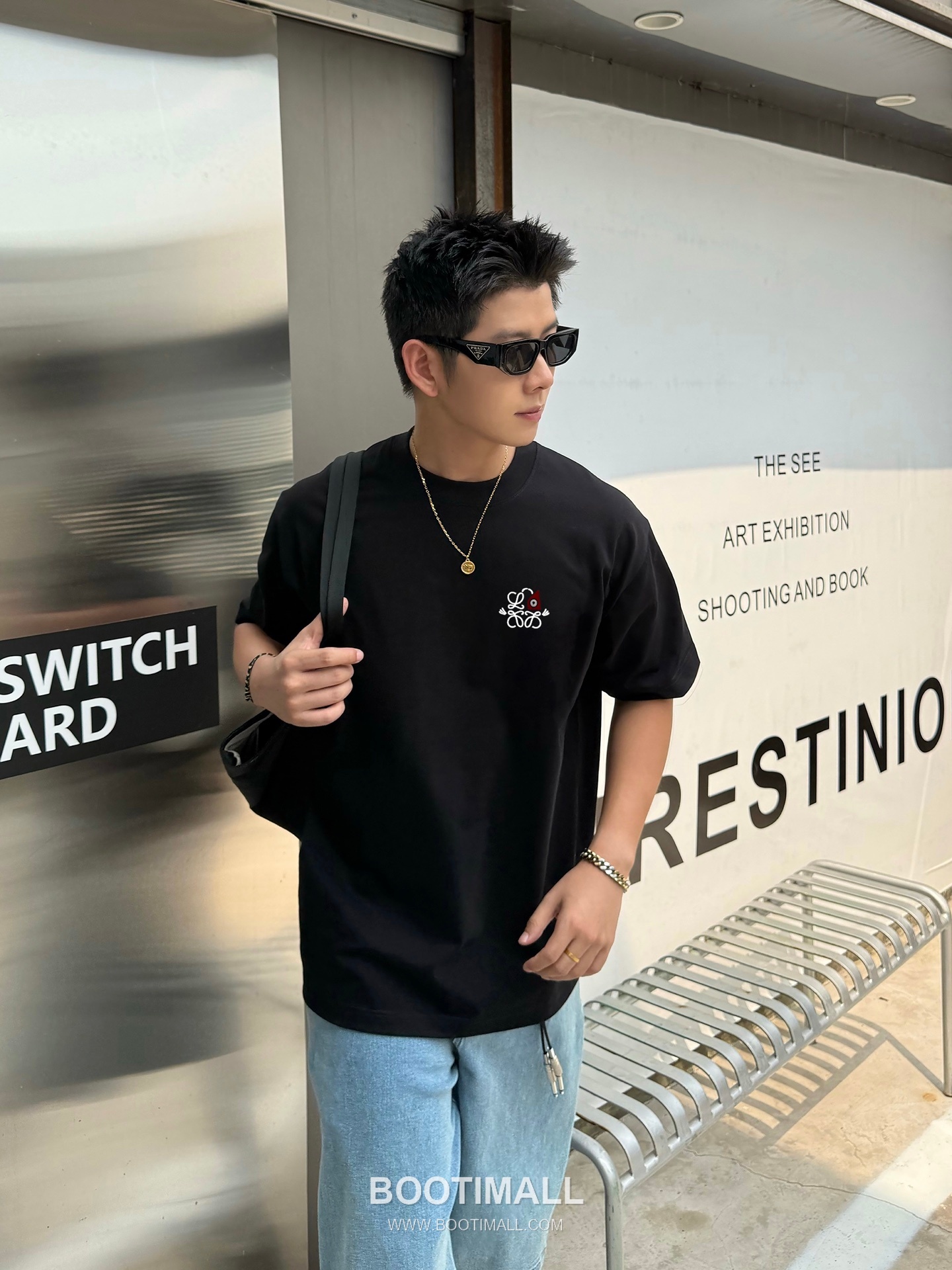 Loewe SS26 Embroidered Heavyweight Cotton Short Sleeve T-Shirt 로에베 SS26 자수 헤비웨이트 코튼 반팔 티셔츠 6