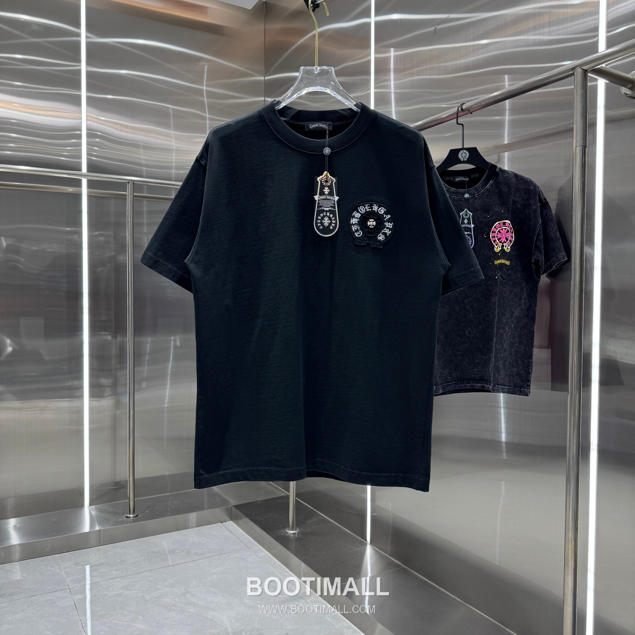 Chrome Hearts Washed Patch Embroidery Tee Black T-Shirt 크롬하츠 워싱 패치 자수 티 블랙 티셔츠 1