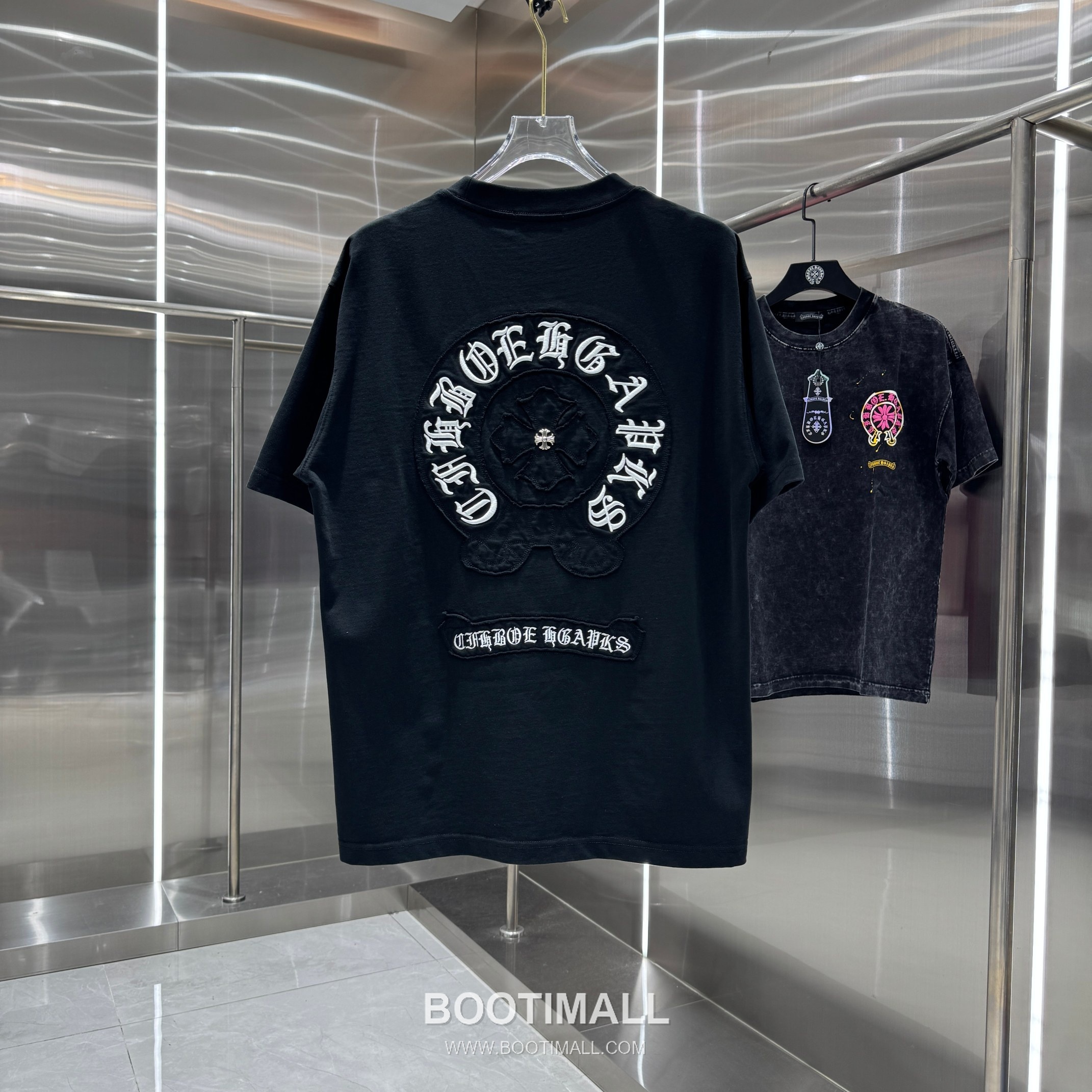 Chrome Hearts Washed Patch Embroidery Tee Black T-Shirt 크롬하츠 워싱 패치 자수 티 블랙 티셔츠 2