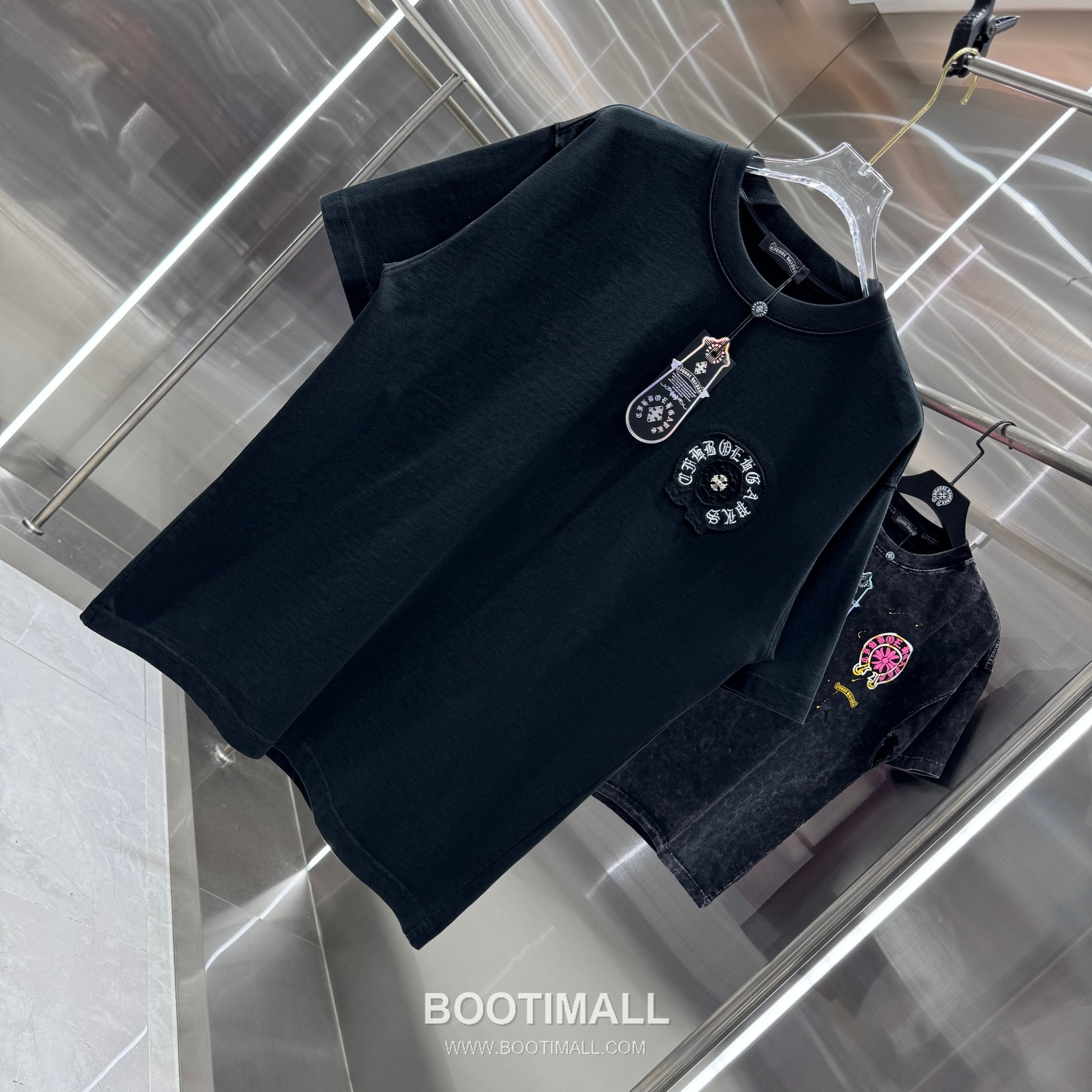 Chrome Hearts Washed Patch Embroidery Tee Black T-Shirt 크롬하츠 워싱 패치 자수 티 블랙 티셔츠 3