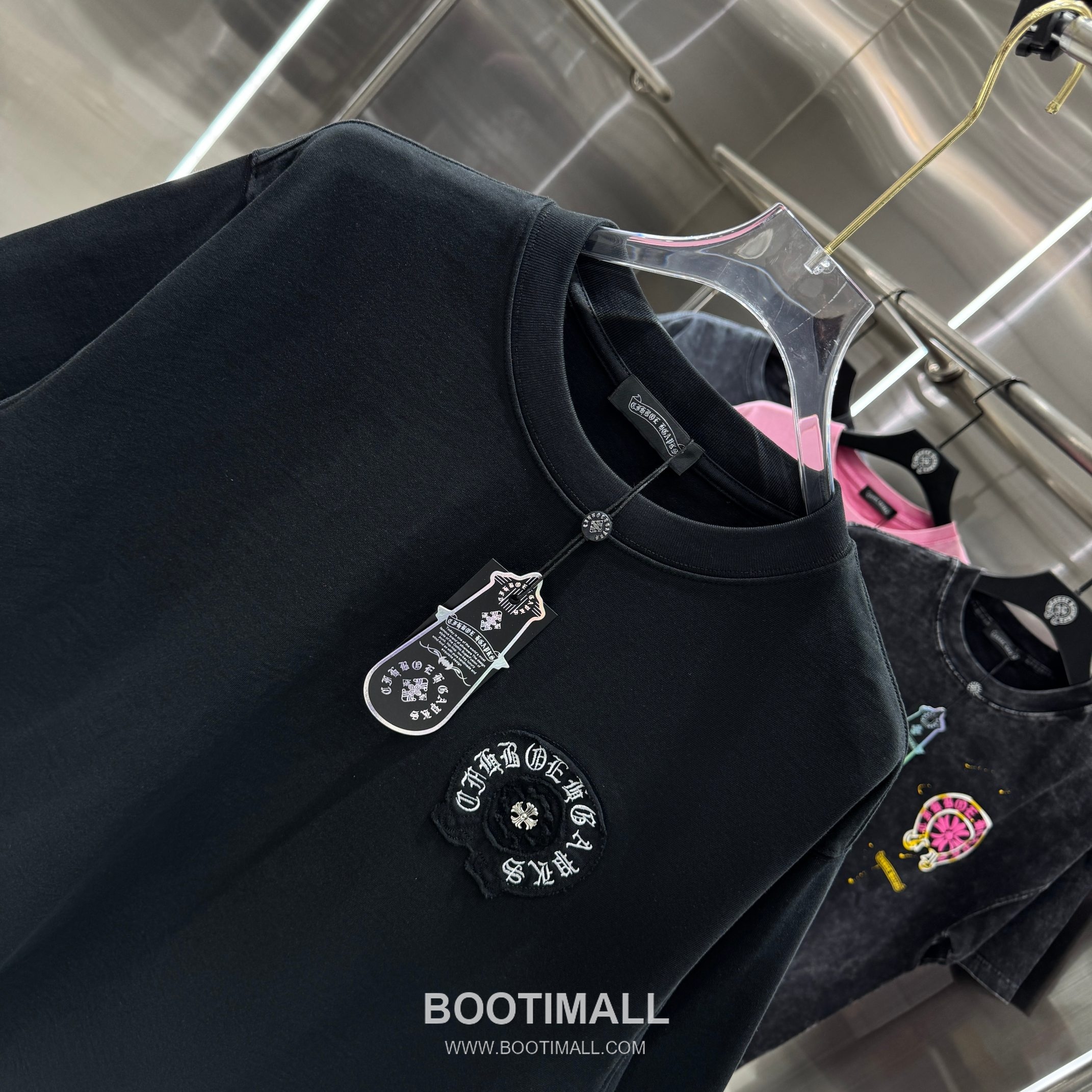 Chrome Hearts Washed Patch Embroidery Tee Black T-Shirt 크롬하츠 워싱 패치 자수 티 블랙 티셔츠 4