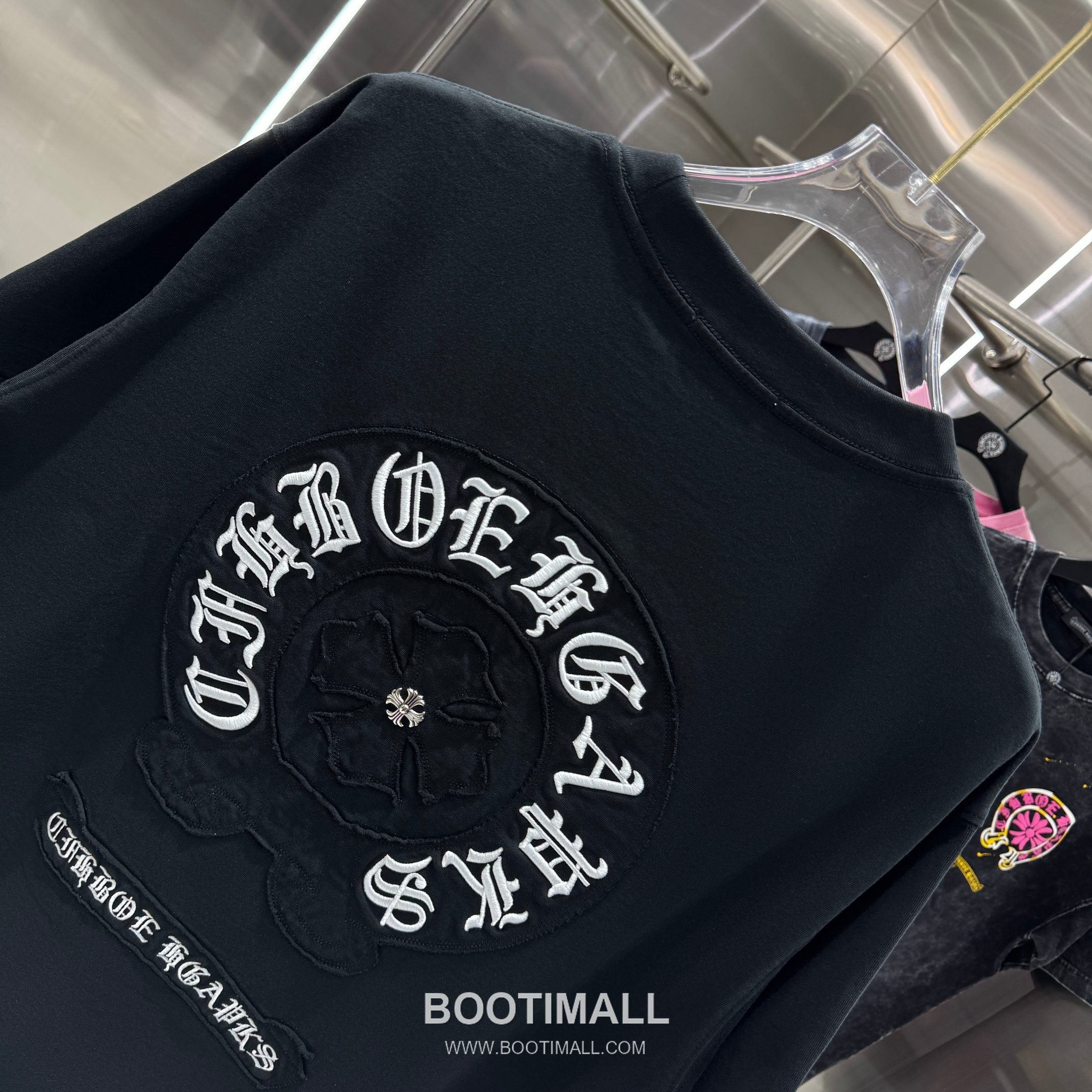Chrome Hearts Washed Patch Embroidery Tee Black T-Shirt 크롬하츠 워싱 패치 자수 티 블랙 티셔츠 5
