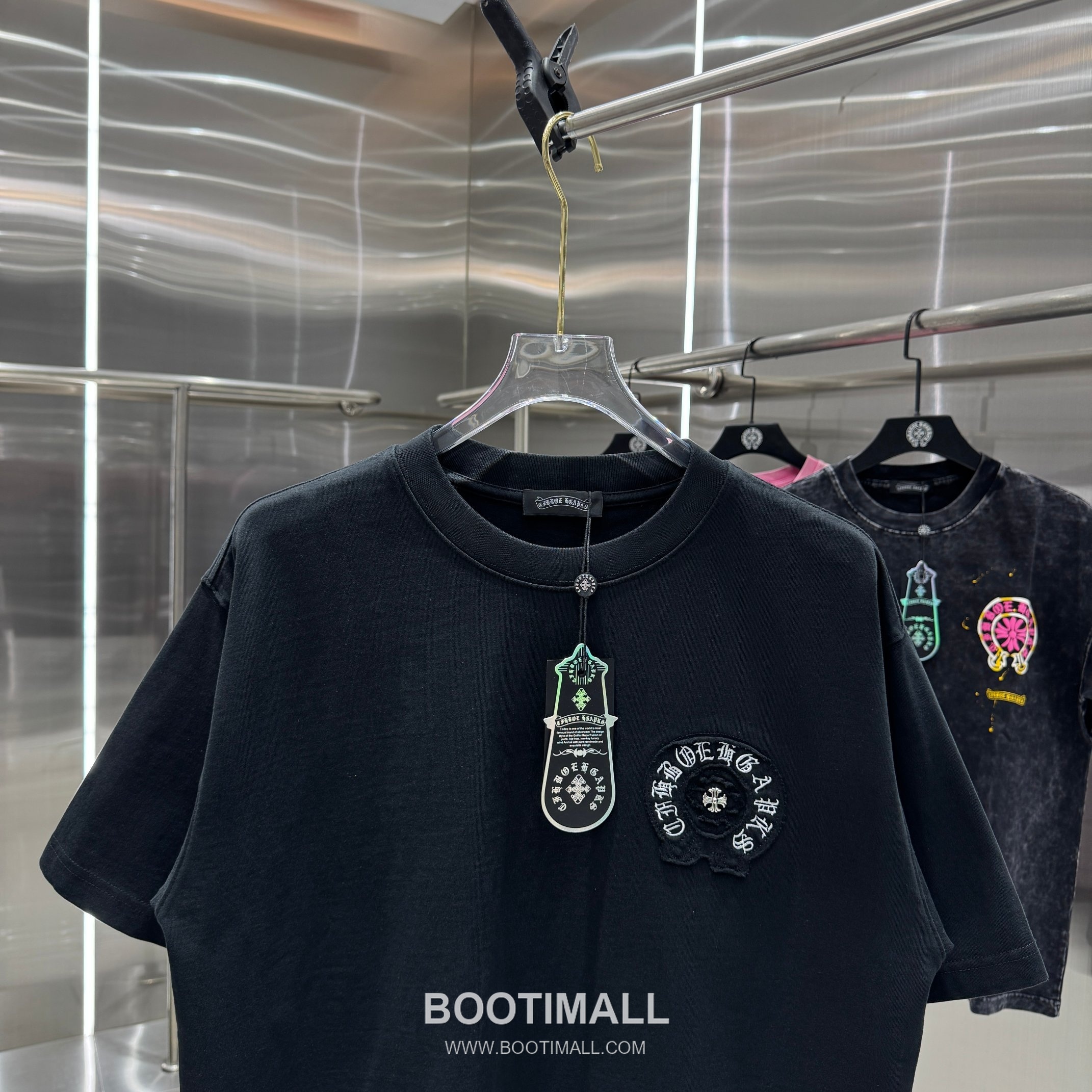 Chrome Hearts Washed Patch Embroidery Tee Black T-Shirt 크롬하츠 워싱 패치 자수 티 블랙 티셔츠 6