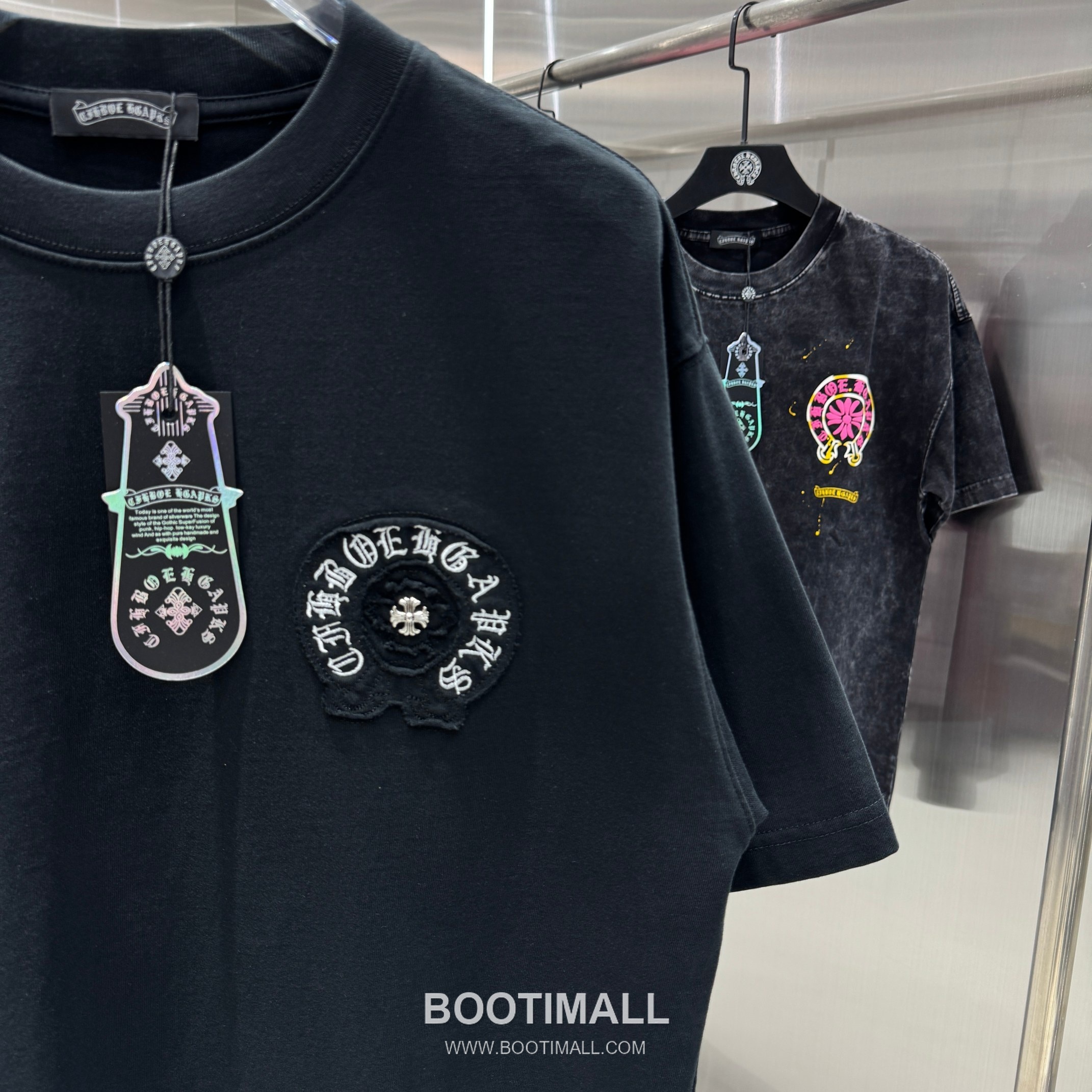 Chrome Hearts Washed Patch Embroidery Tee Black T-Shirt 크롬하츠 워싱 패치 자수 티 블랙 티셔츠 7