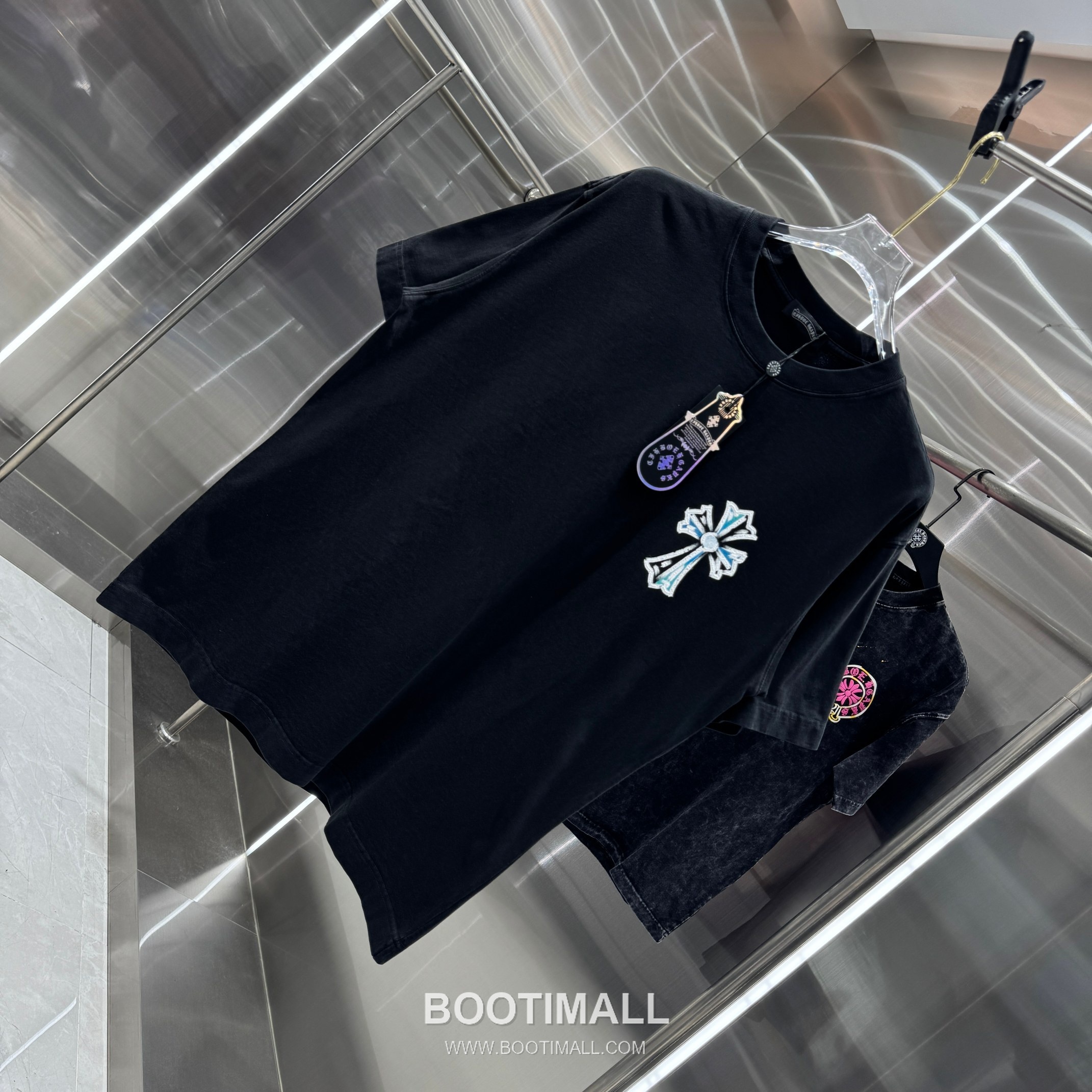 Chrome Hearts Water-Based Print Washed Tee Black T-Shirt 크롬하츠 워터베이스 프린트 워싱 티 블랙 티셔츠 3