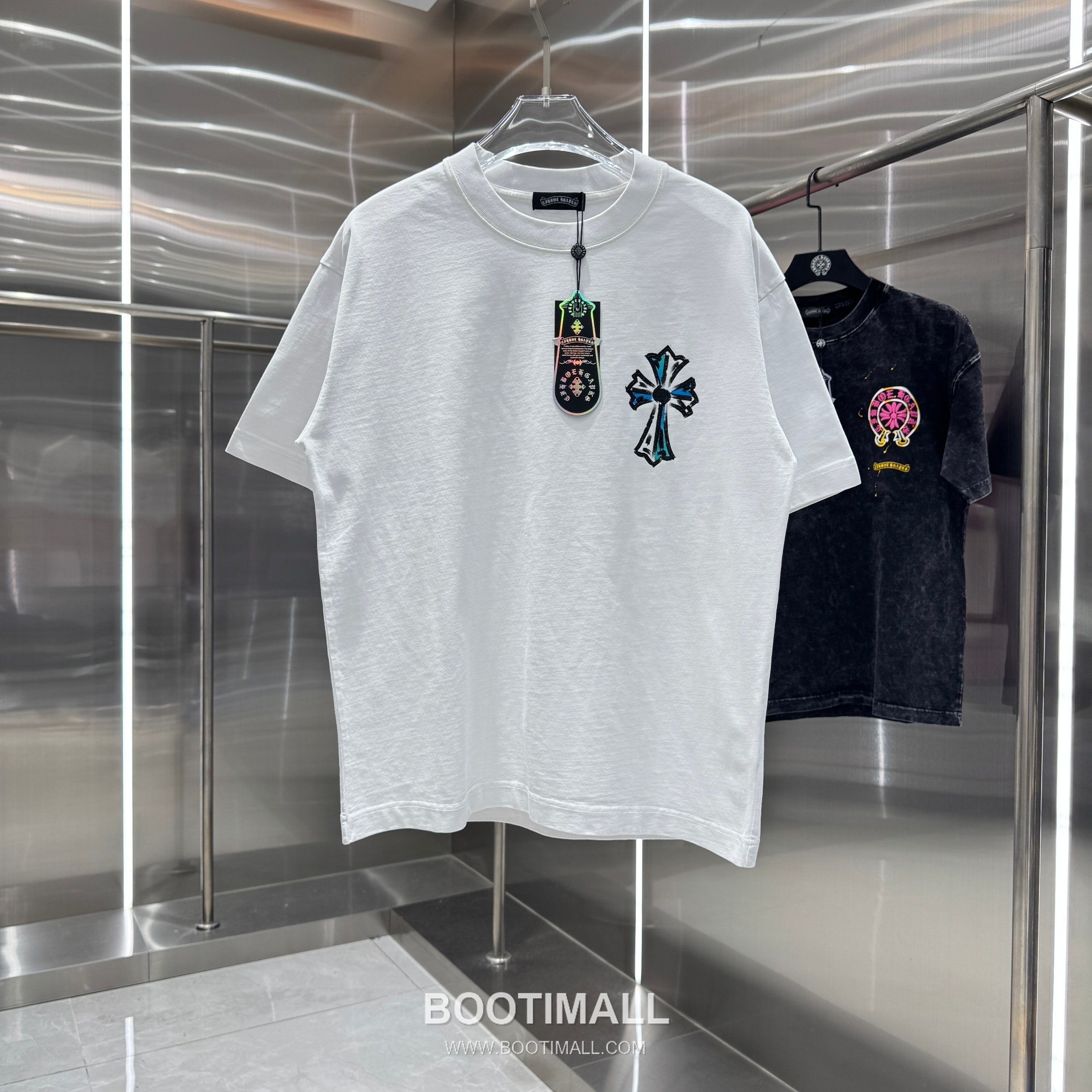 Chrome Hearts Water-Based Print Washed Tee Black T-Shirt 크롬하츠 워터베이스 프린트 워싱 티 블랙 티셔츠 1