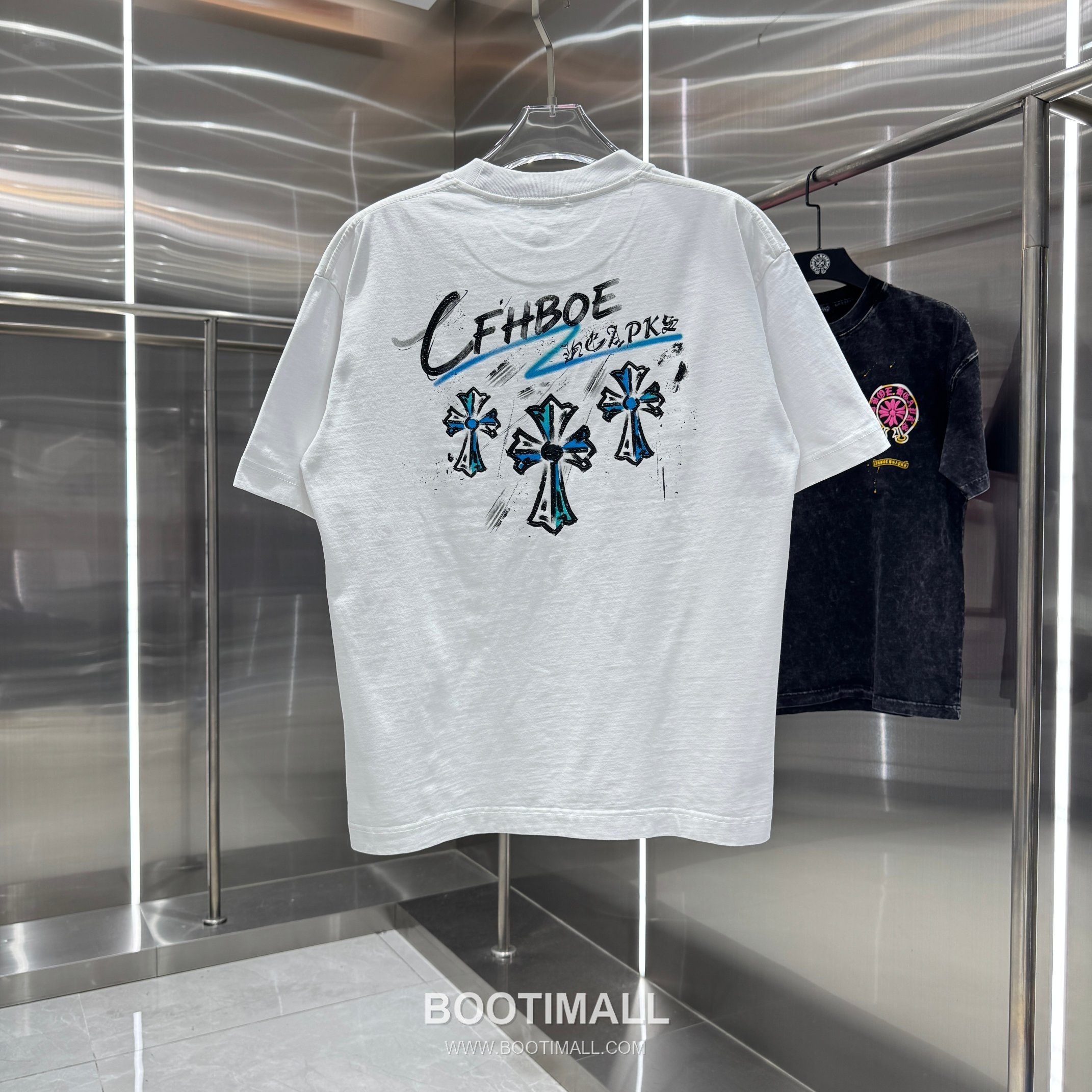 Chrome Hearts Water-Based Print Washed Tee Black T-Shirt 크롬하츠 워터베이스 프린트 워싱 티 블랙 티셔츠 2