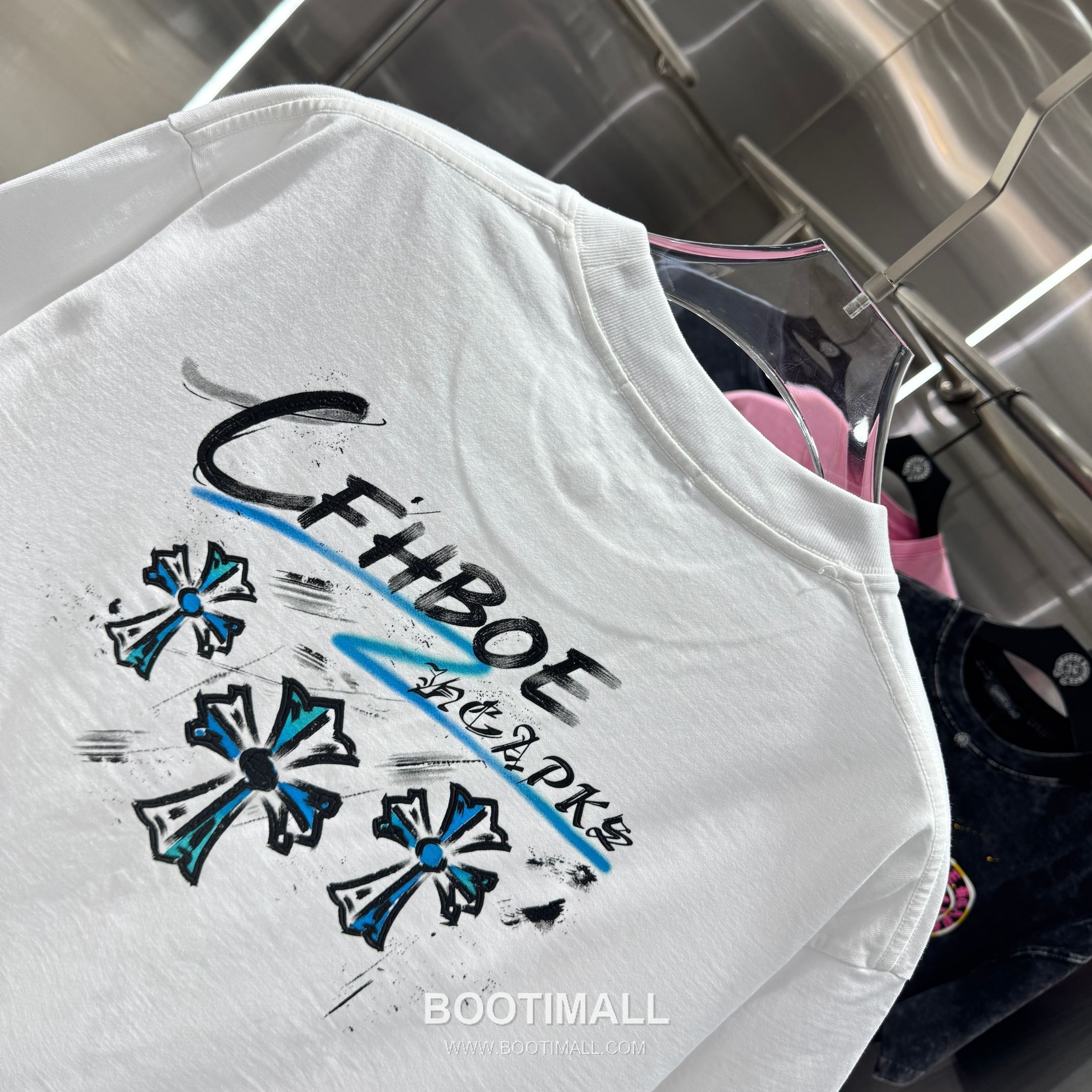 Chrome Hearts Water-Based Print Washed Tee Black T-Shirt 크롬하츠 워터베이스 프린트 워싱 티 블랙 티셔츠 5