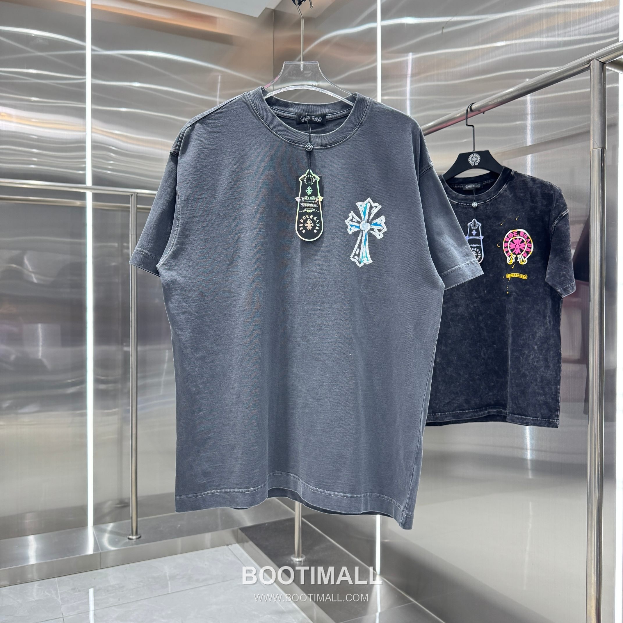 Chrome Hearts Water-Based Print Washed Tee Black T-Shirt 크롬하츠 워터베이스 프린트 워싱 티 블랙 티셔츠 1