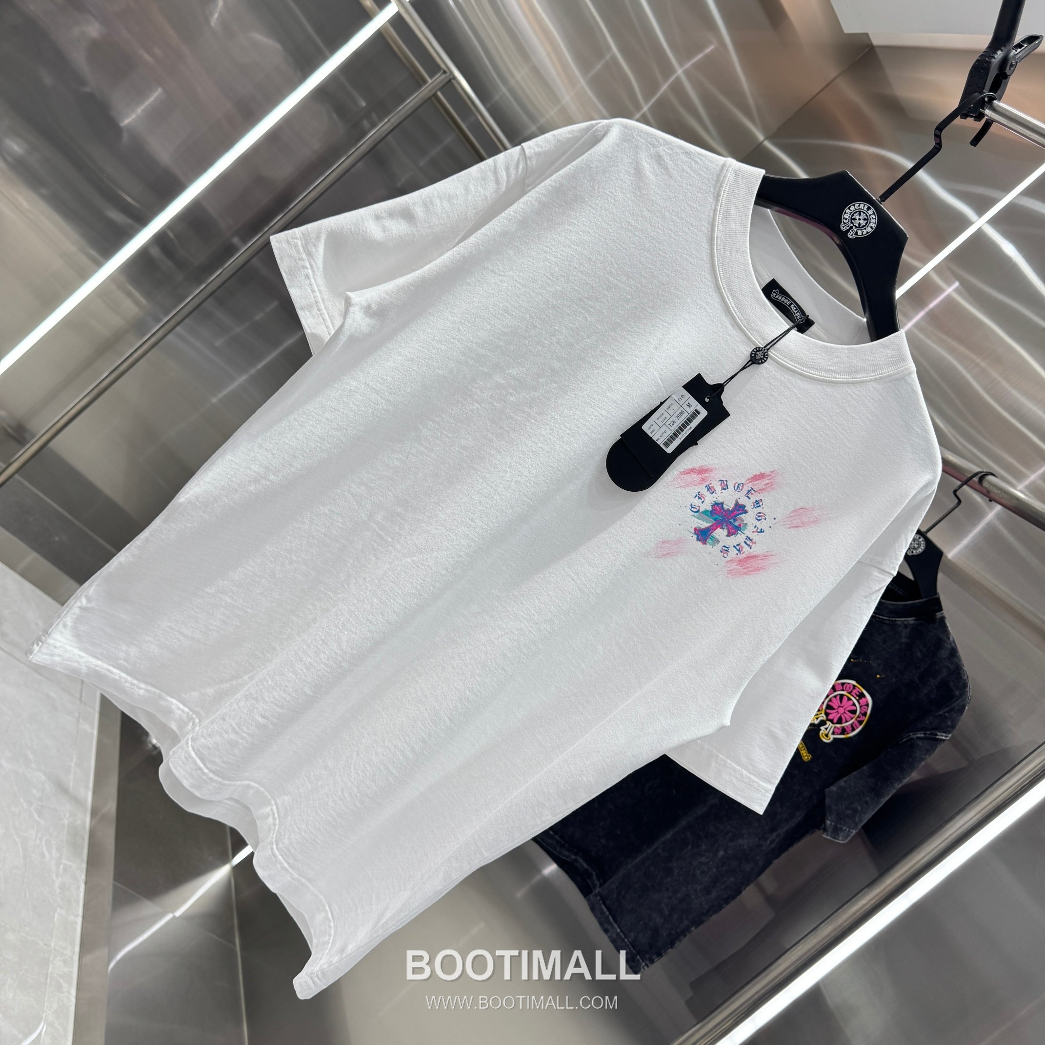 Chrome Hearts Water-Print Washed Tee Cotton Black T-Shirt 크롬하츠 워터 프린트 워싱 티 코튼 블랙 티셔츠 3