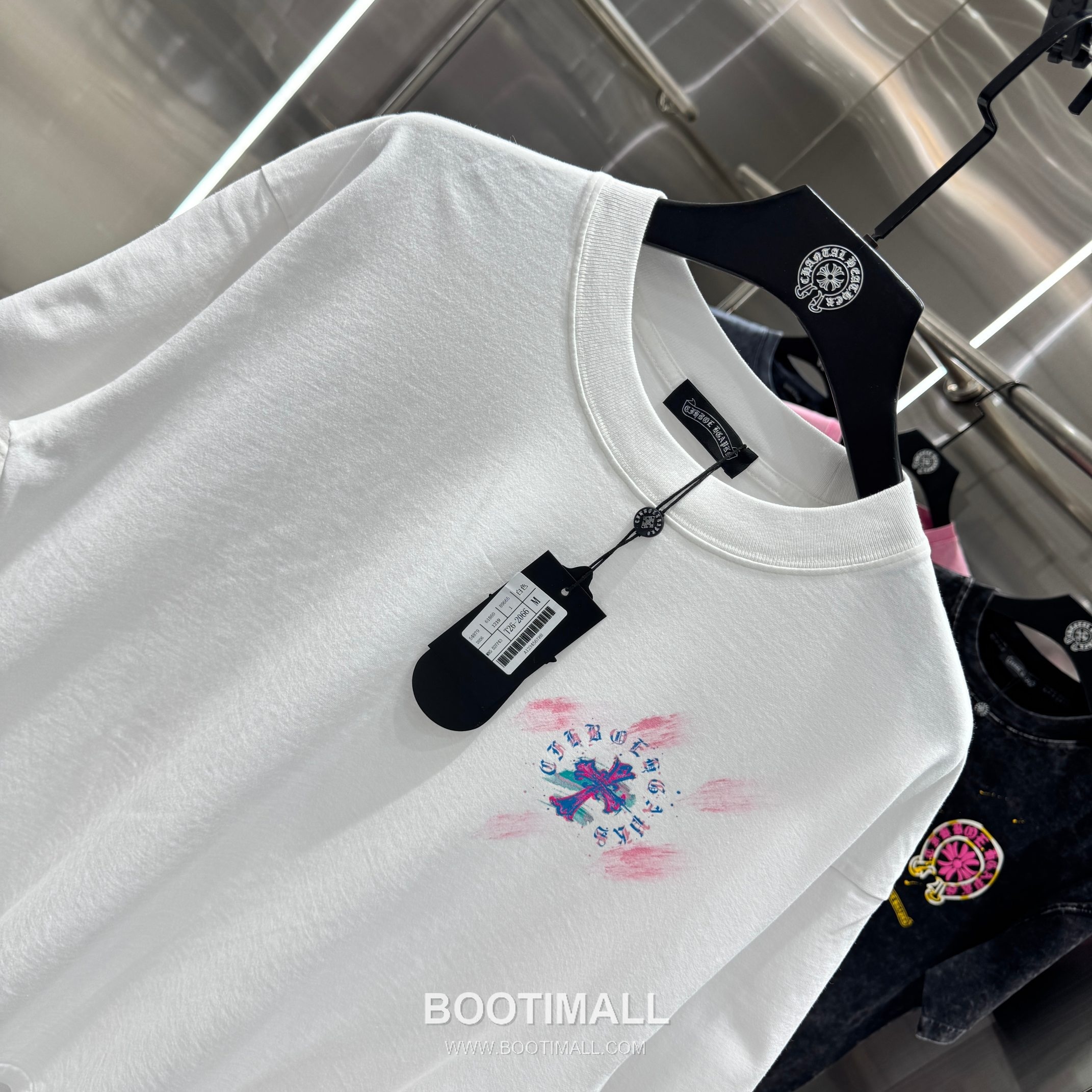 Chrome Hearts Water-Print Washed Tee Cotton Black T-Shirt 크롬하츠 워터 프린트 워싱 티 코튼 블랙 티셔츠 4