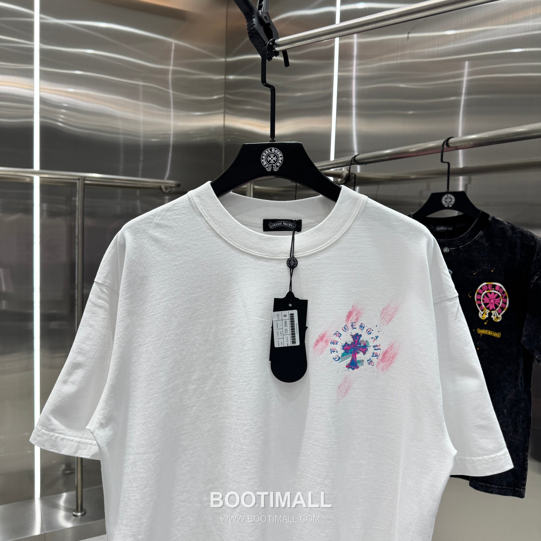 Chrome Hearts Water-Print Washed Tee Cotton Black T-Shirt 크롬하츠 워터 프린트 워싱 티 코튼 블랙 티셔츠 6