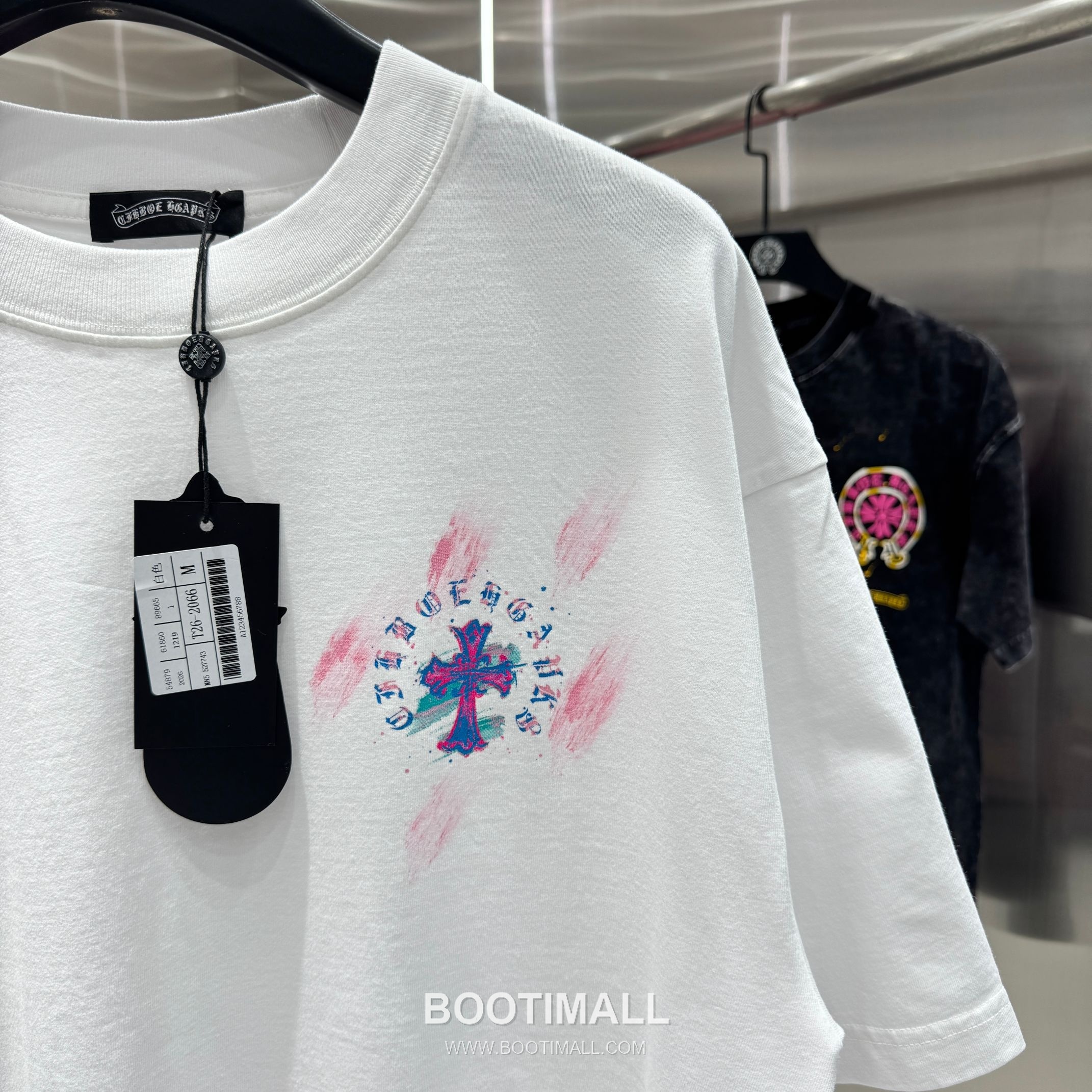 Chrome Hearts Water-Print Washed Tee Cotton Black T-Shirt 크롬하츠 워터 프린트 워싱 티 코튼 블랙 티셔츠 7