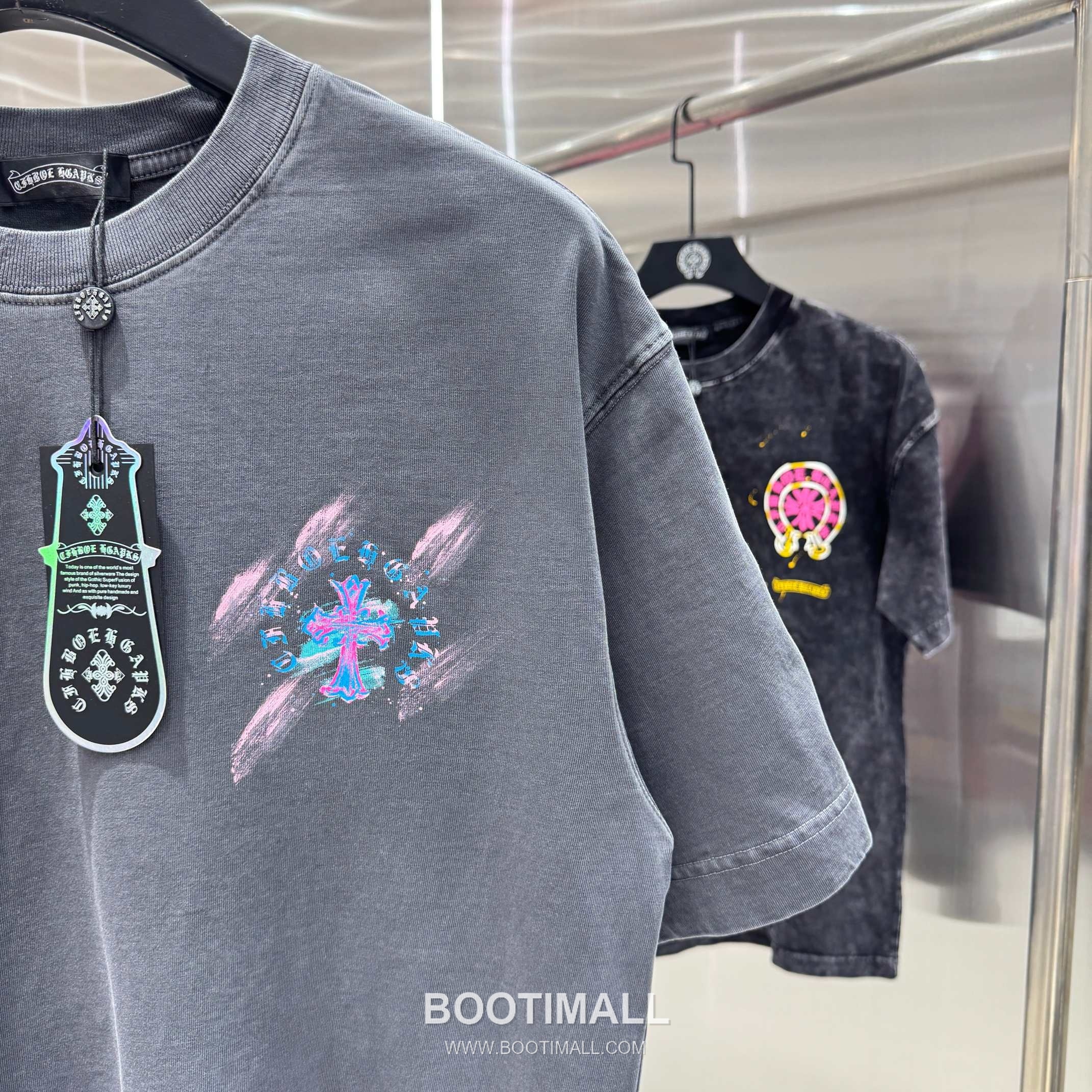 Chrome Hearts Water-Print Washed Tee Cotton Black T-Shirt 크롬하츠 워터 프린트 워싱 티 코튼 블랙 티셔츠 7