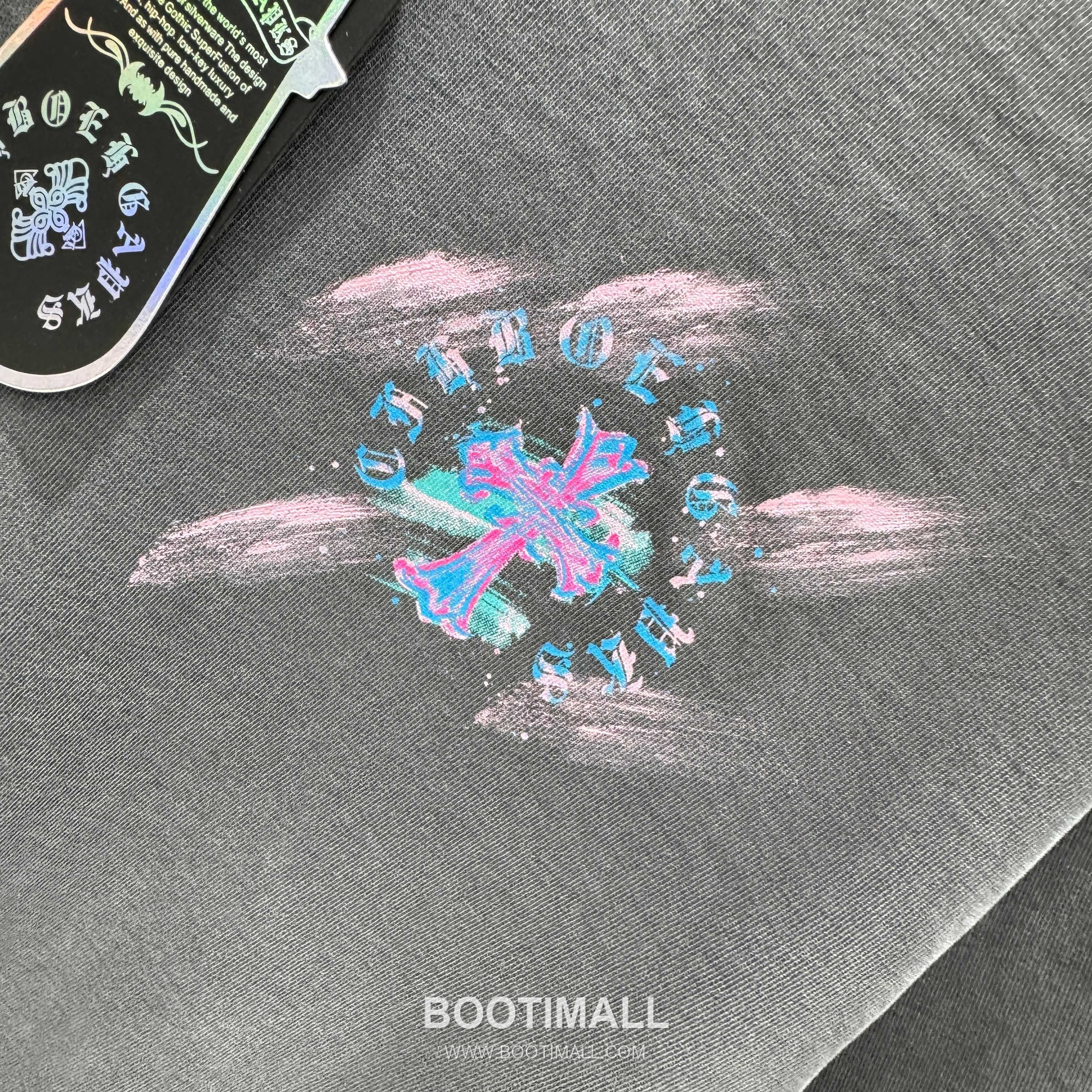 Chrome Hearts Water-Print Washed Tee Cotton Black T-Shirt 크롬하츠 워터 프린트 워싱 티 코튼 블랙 티셔츠 8