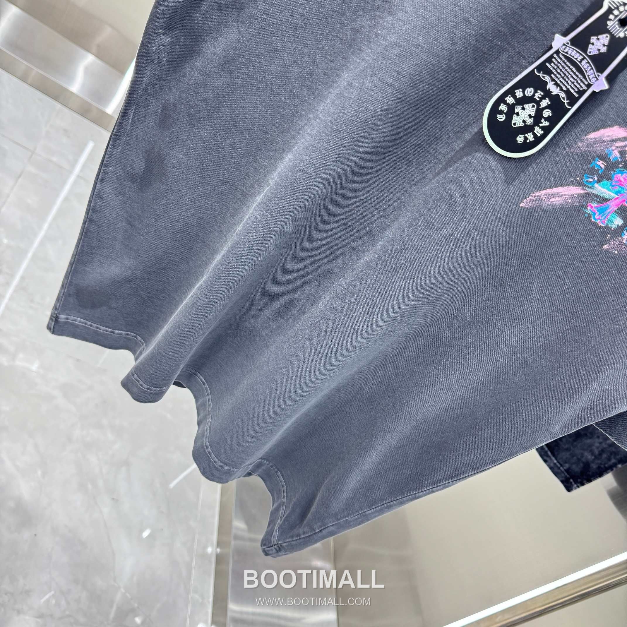 Chrome Hearts Water-Print Washed Tee Cotton Black T-Shirt 크롬하츠 워터 프린트 워싱 티 코튼 블랙 티셔츠 9