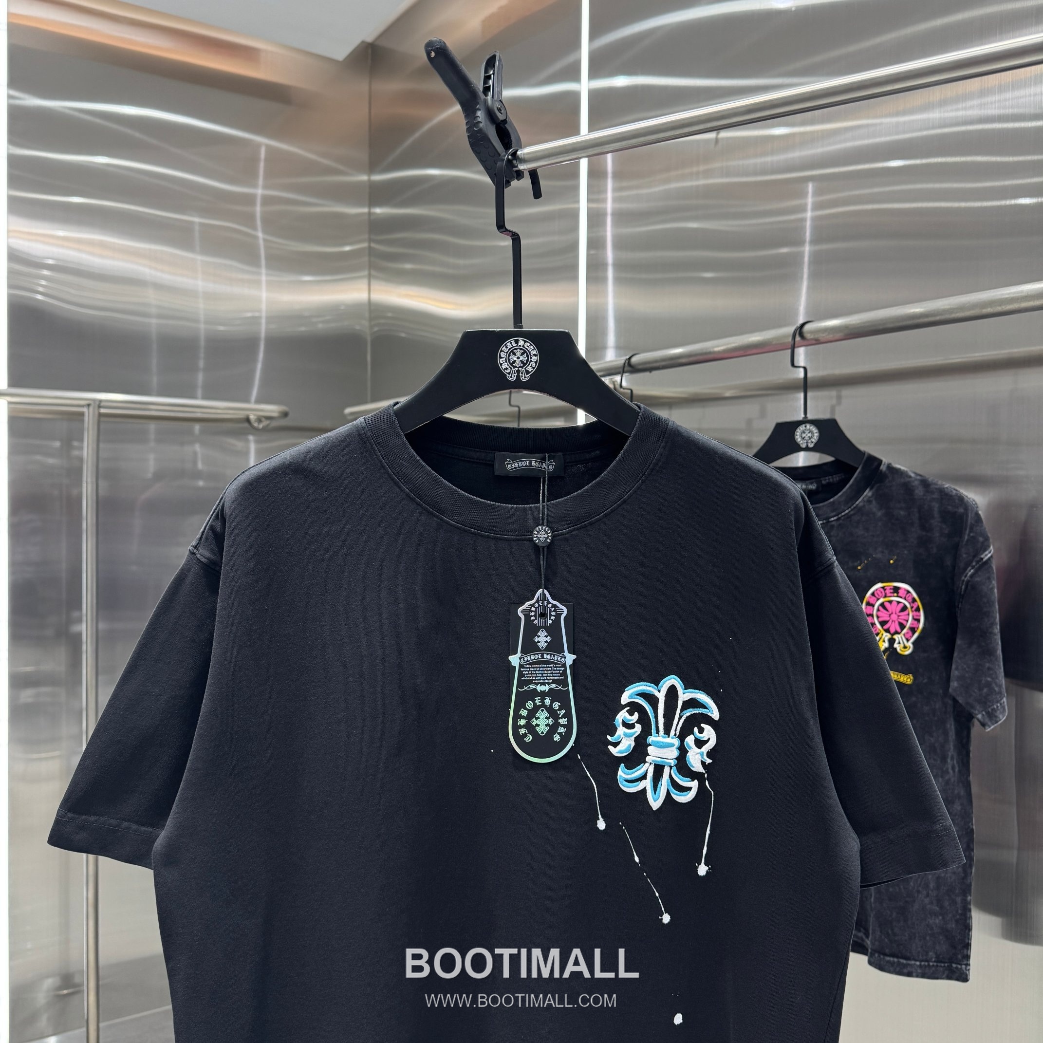 Chrome Hearts Foam Print Splash Cotton Black T-Shirt 크롬하츠 발포 프린트 스플래시 코튼 블랙 티셔츠 6