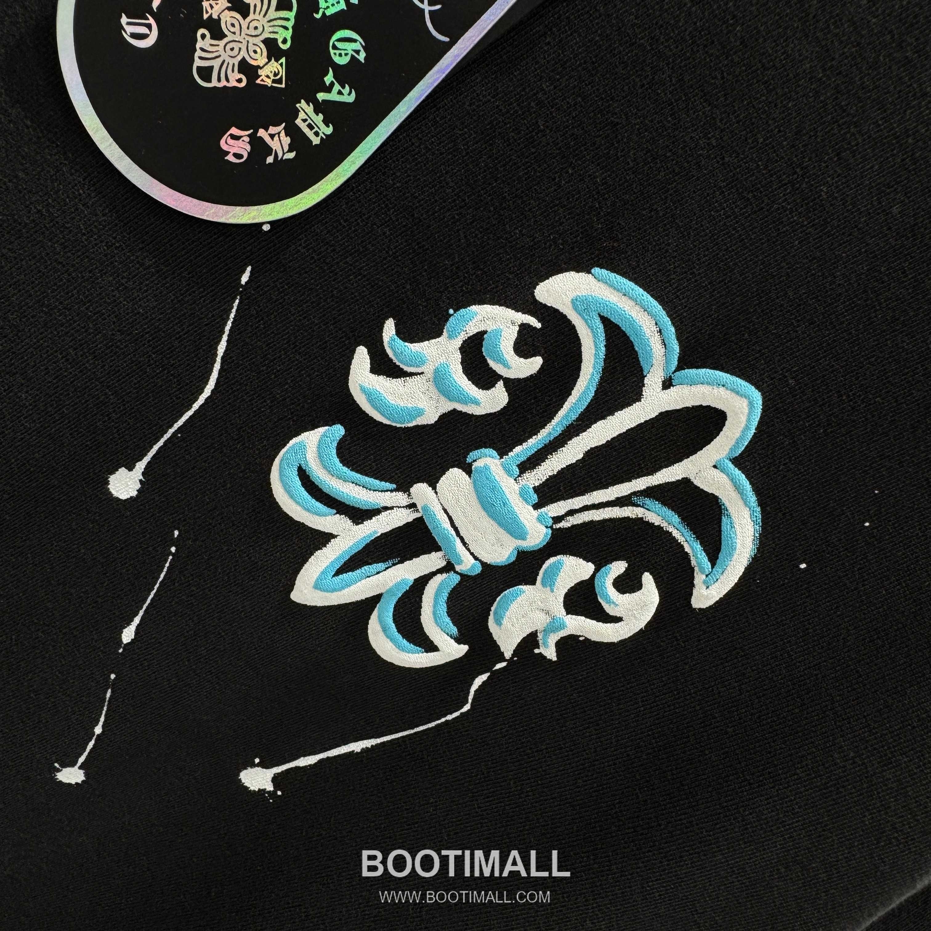 Chrome Hearts Foam Print Splash Cotton Black T-Shirt 크롬하츠 발포 프린트 스플래시 코튼 블랙 티셔츠 8