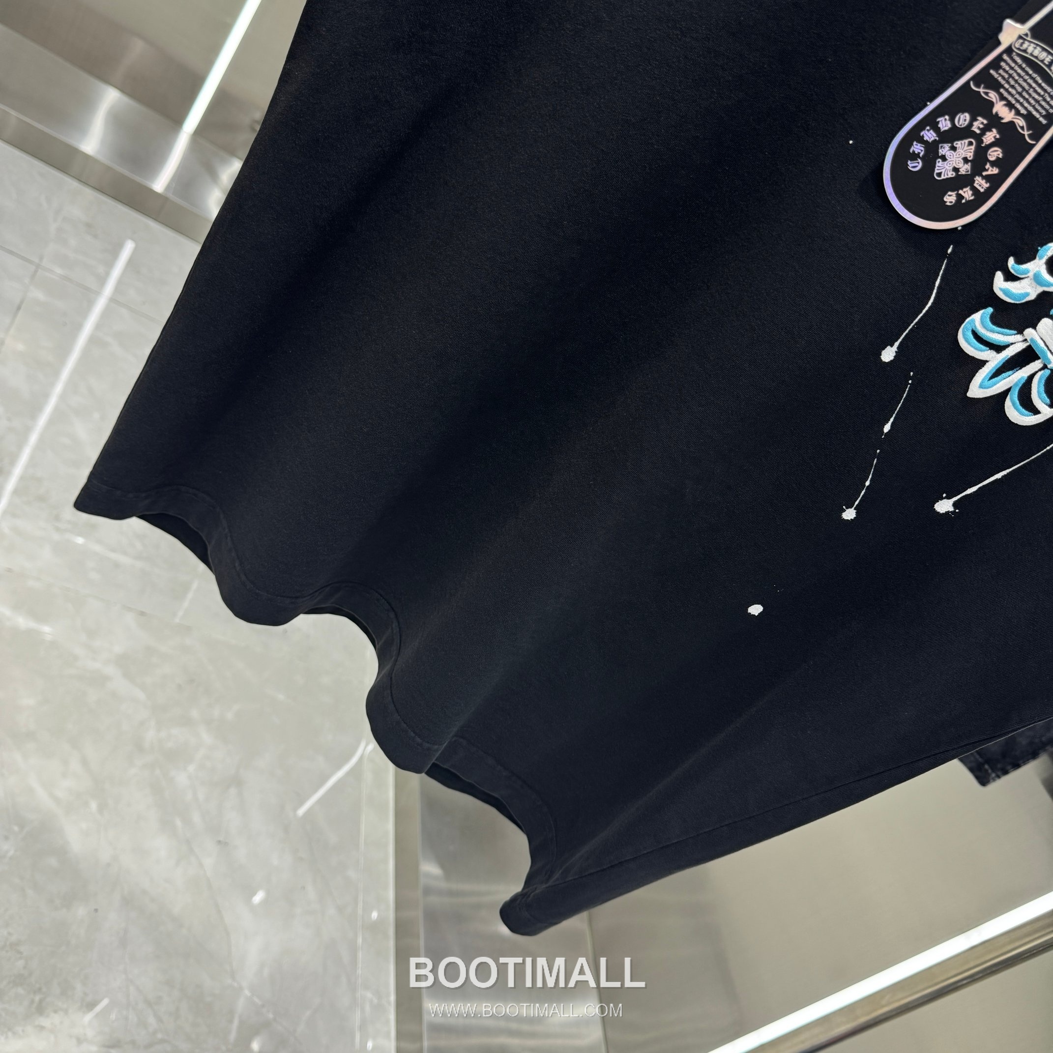 Chrome Hearts Foam Print Splash Cotton Black T-Shirt 크롬하츠 발포 프린트 스플래시 코튼 블랙 티셔츠 9