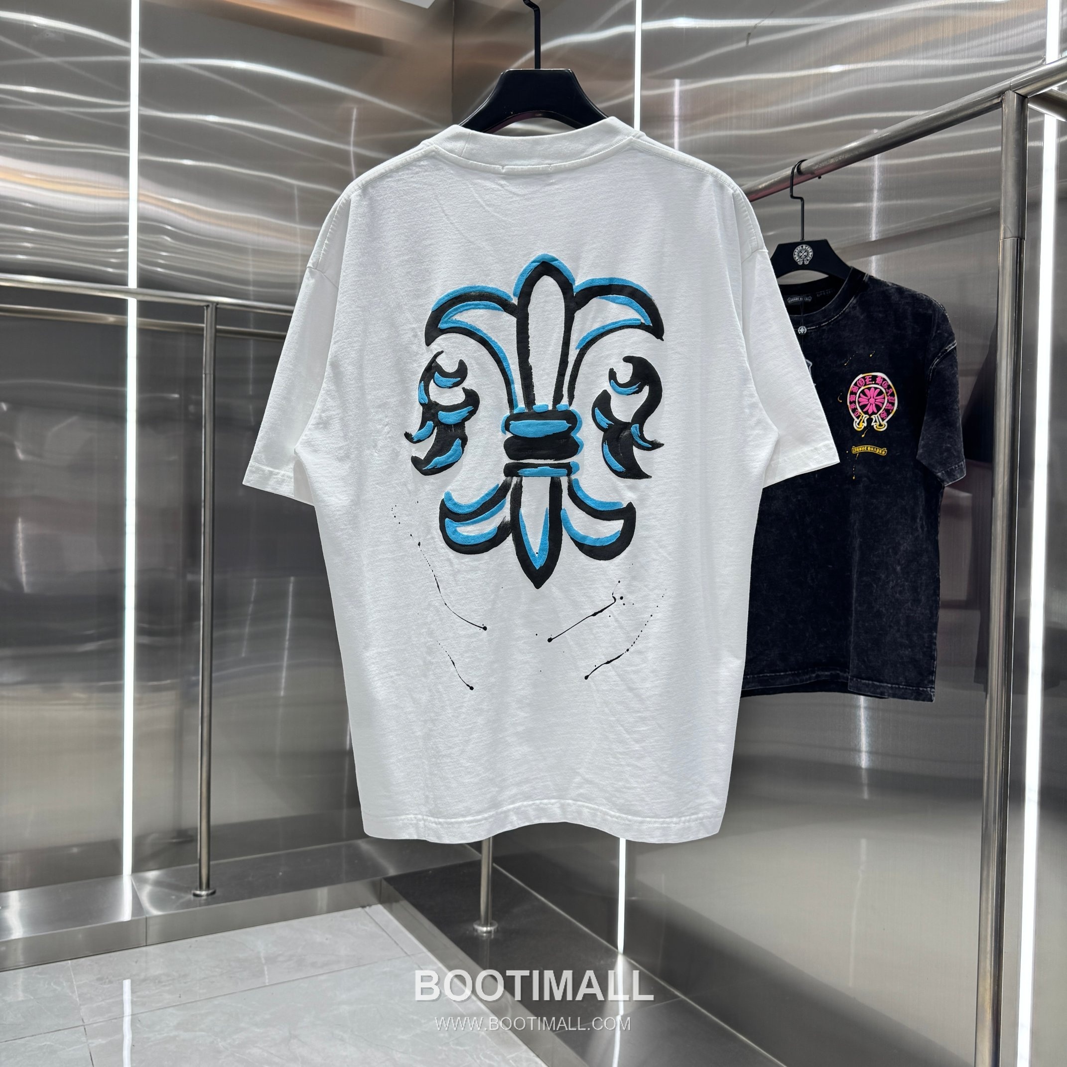 Chrome Hearts Foam Print Splash Cotton Black T-Shirt 크롬하츠 발포 프린트 스플래시 코튼 블랙 티셔츠 2