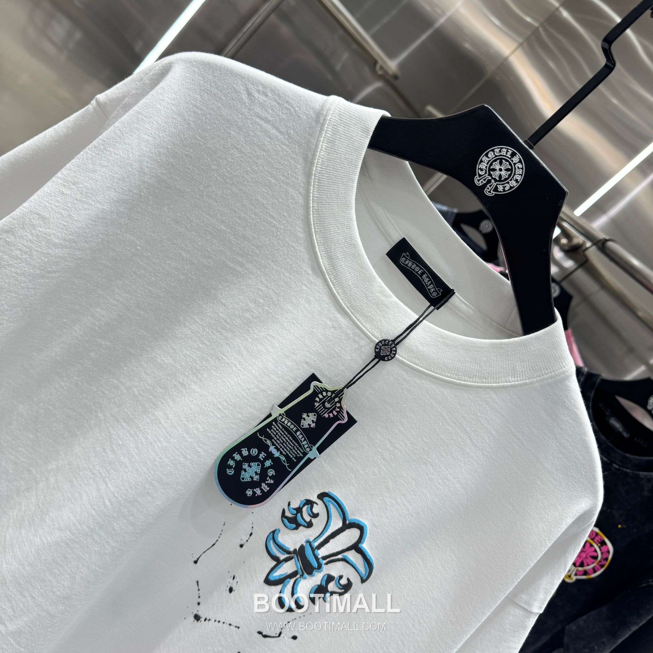 Chrome Hearts Foam Print Splash Cotton Black T-Shirt 크롬하츠 발포 프린트 스플래시 코튼 블랙 티셔츠 4