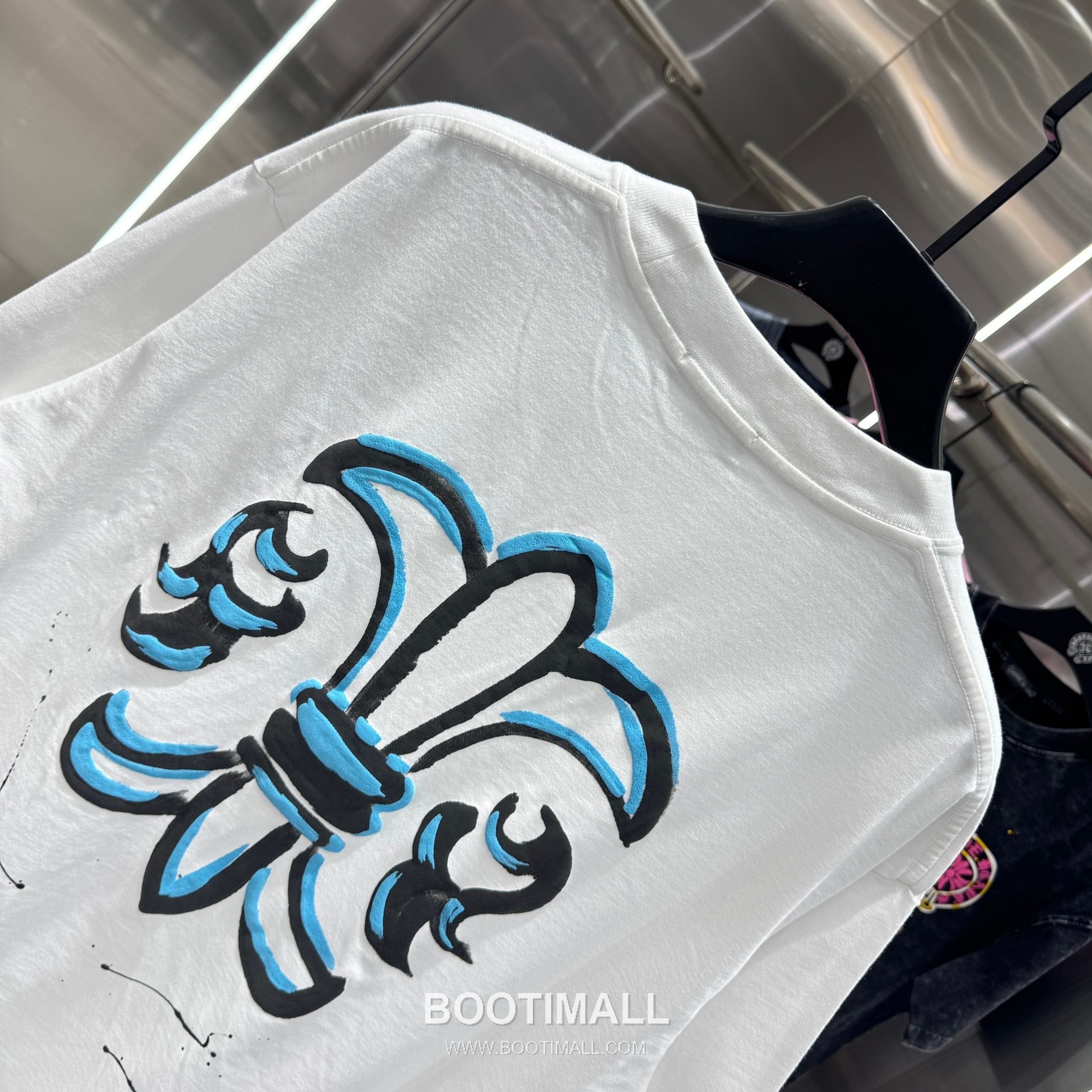 Chrome Hearts Foam Print Splash Cotton Black T-Shirt 크롬하츠 발포 프린트 스플래시 코튼 블랙 티셔츠 5