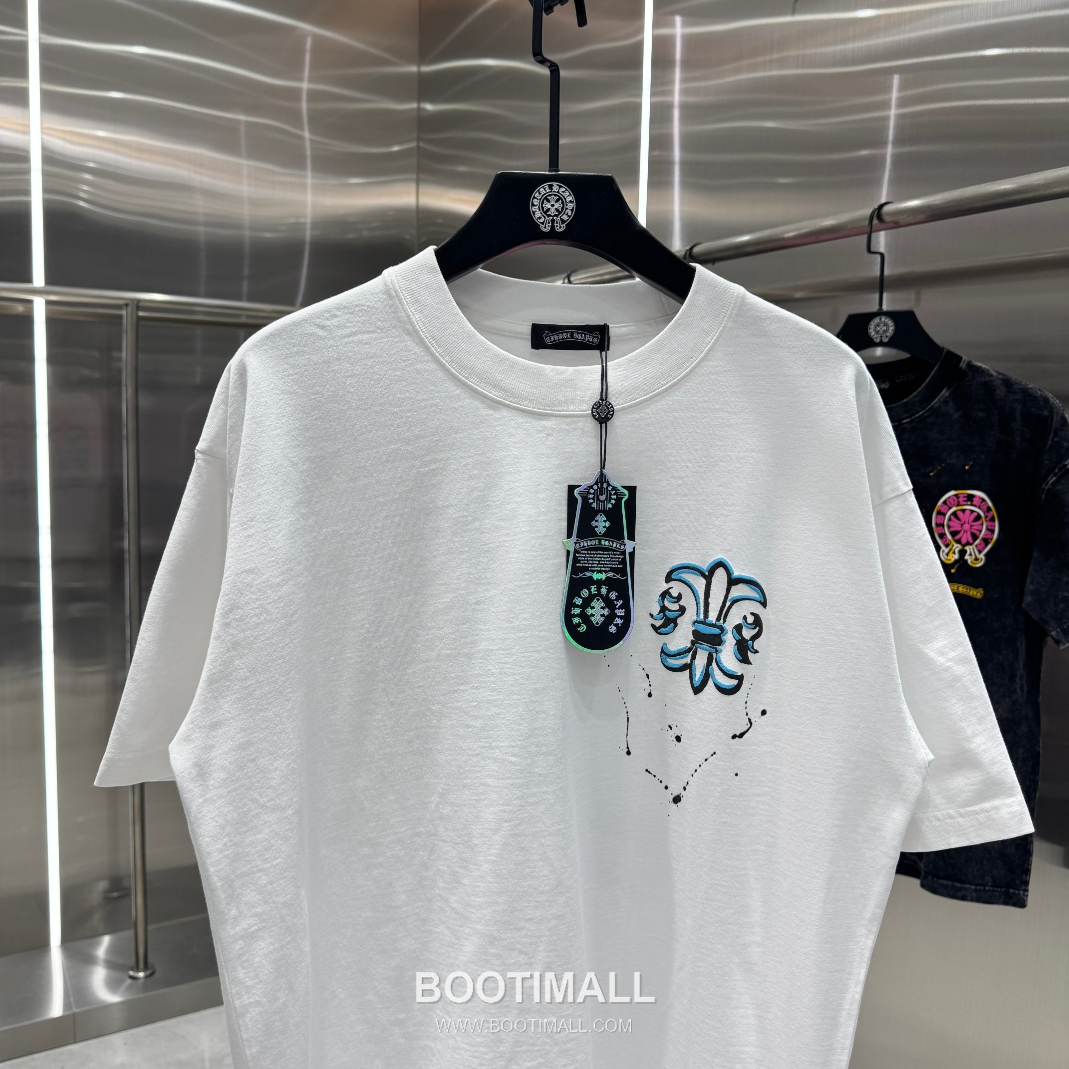 Chrome Hearts Foam Print Splash Cotton Black T-Shirt 크롬하츠 발포 프린트 스플래시 코튼 블랙 티셔츠 6