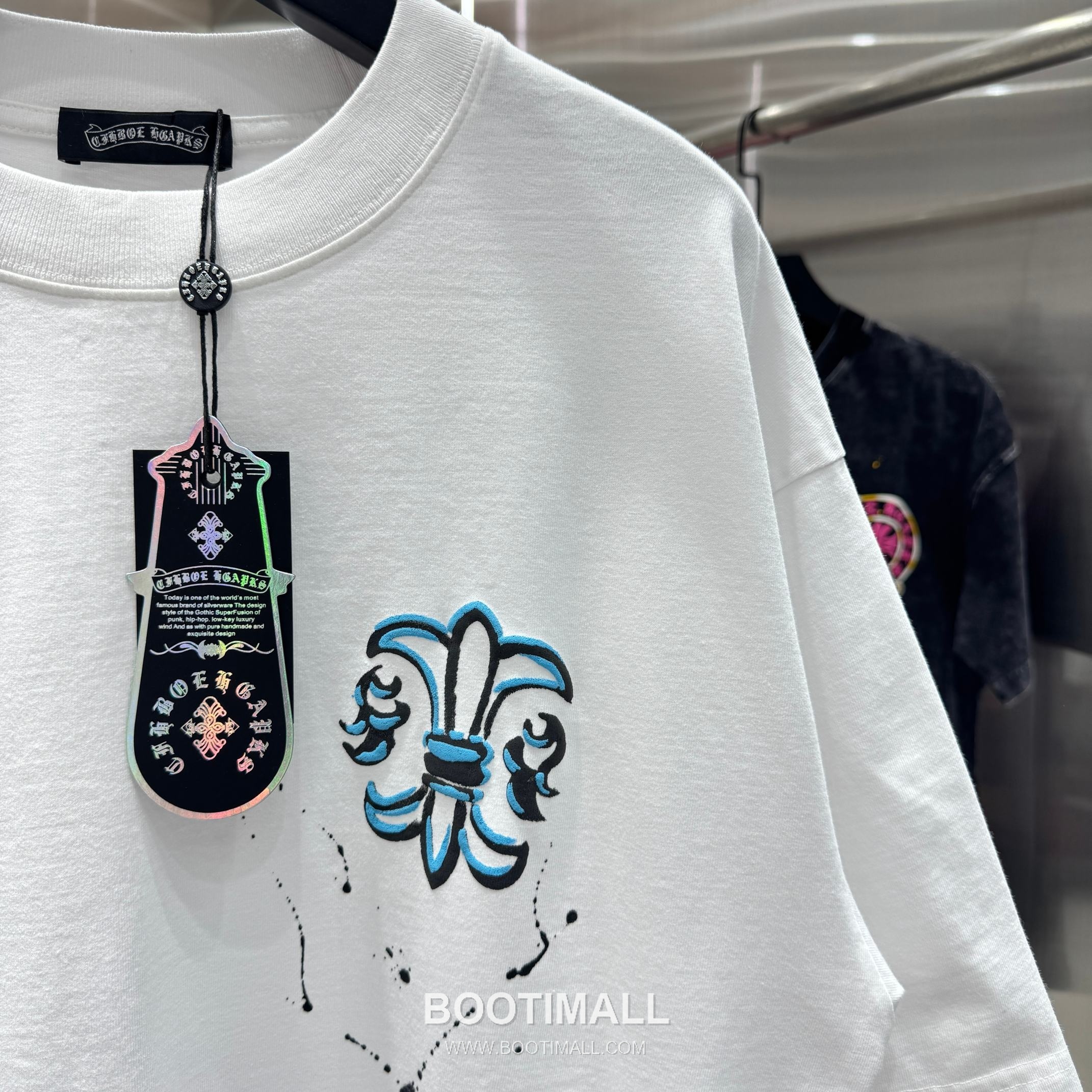 Chrome Hearts Foam Print Splash Cotton Black T-Shirt 크롬하츠 발포 프린트 스플래시 코튼 블랙 티셔츠 7