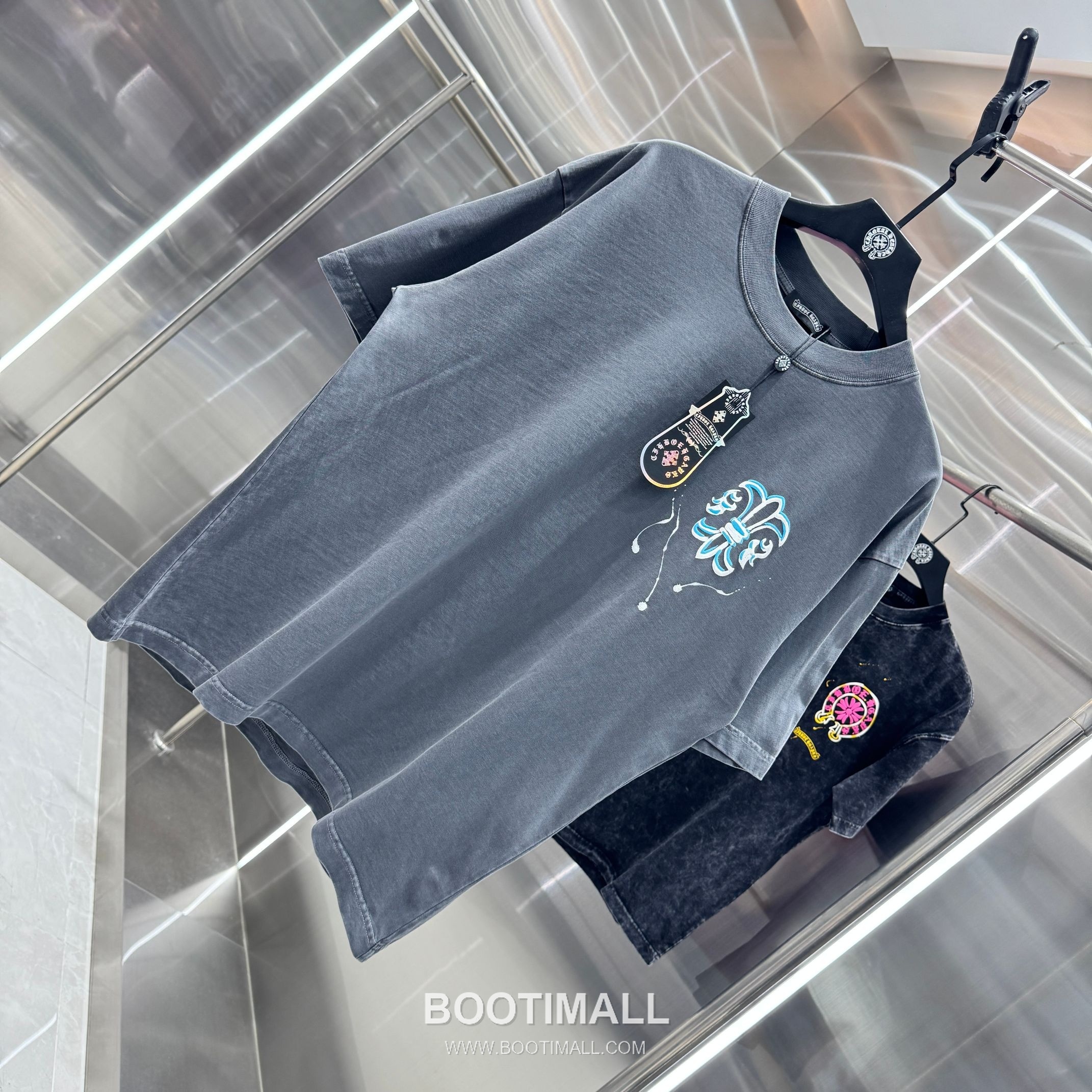 Chrome Hearts Foam Print Splash Cotton Black T-Shirt 크롬하츠 발포 프린트 스플래시 코튼 블랙 티셔츠 3