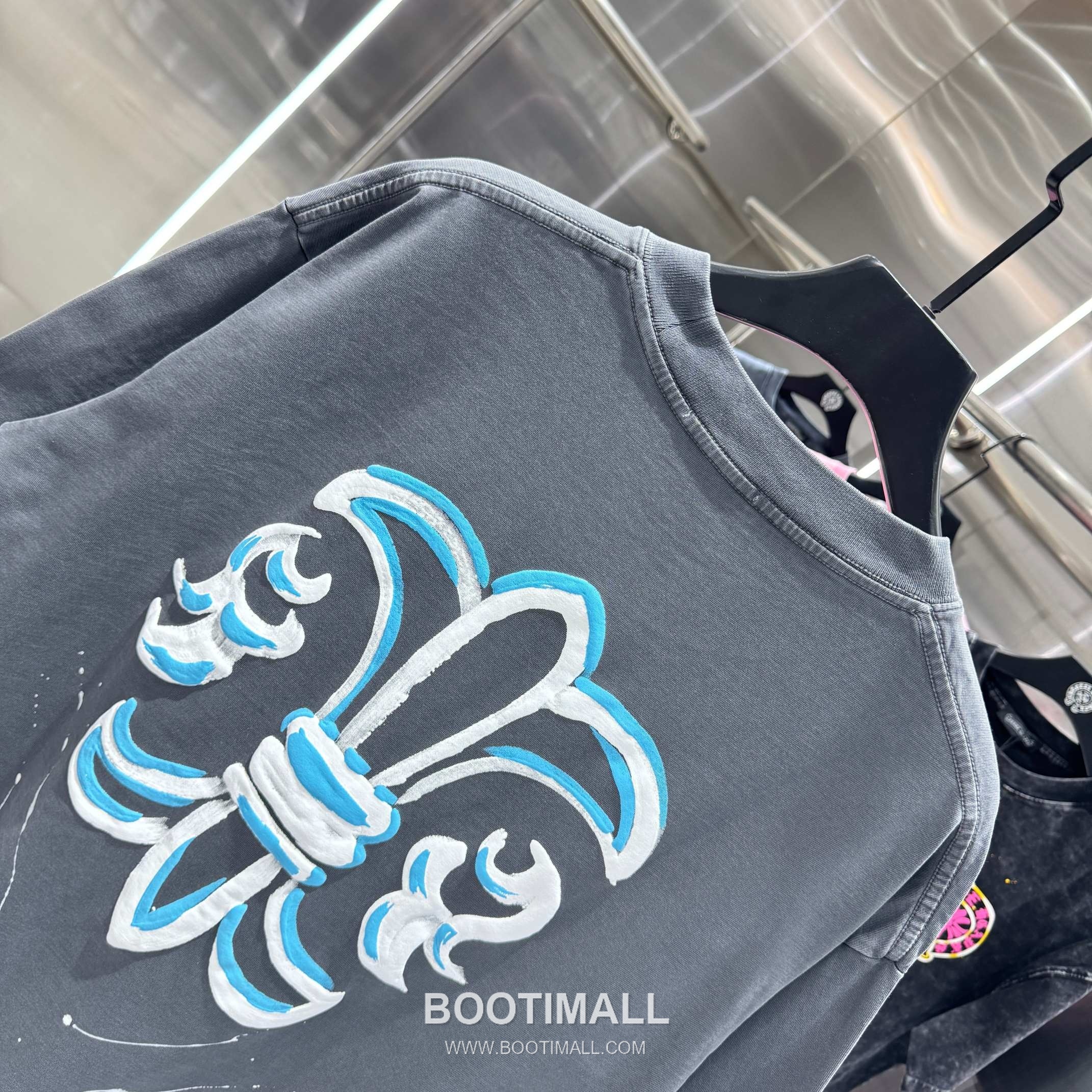 Chrome Hearts Foam Print Splash Cotton Black T-Shirt 크롬하츠 발포 프린트 스플래시 코튼 블랙 티셔츠 5