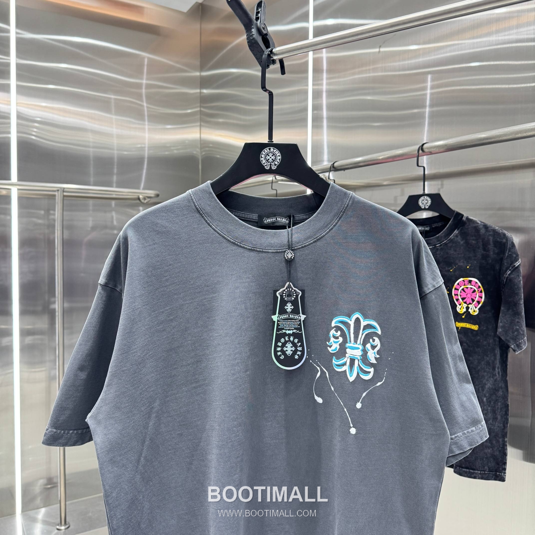 Chrome Hearts Foam Print Splash Cotton Black T-Shirt 크롬하츠 발포 프린트 스플래시 코튼 블랙 티셔츠 6