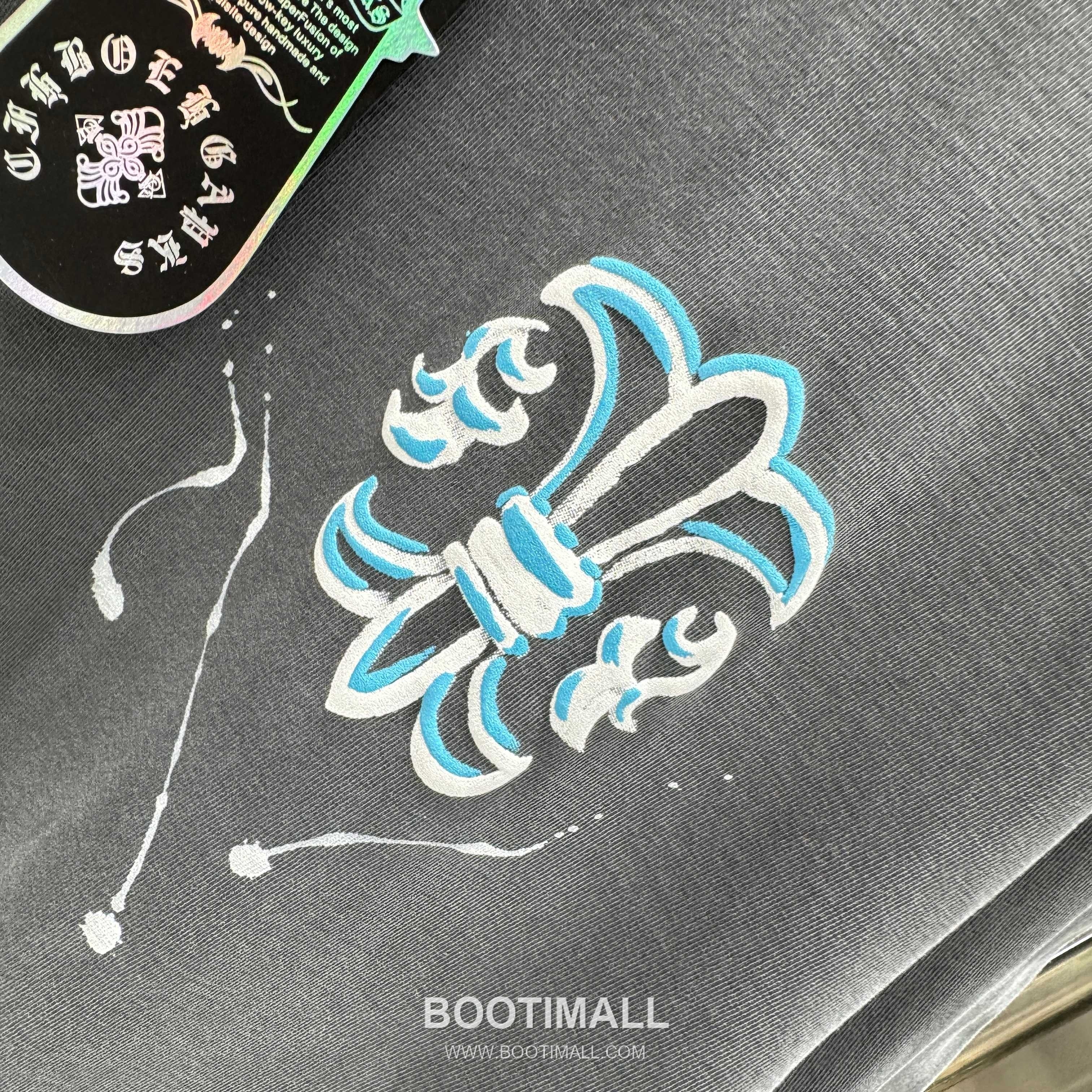 Chrome Hearts Foam Print Splash Cotton Black T-Shirt 크롬하츠 발포 프린트 스플래시 코튼 블랙 티셔츠 8