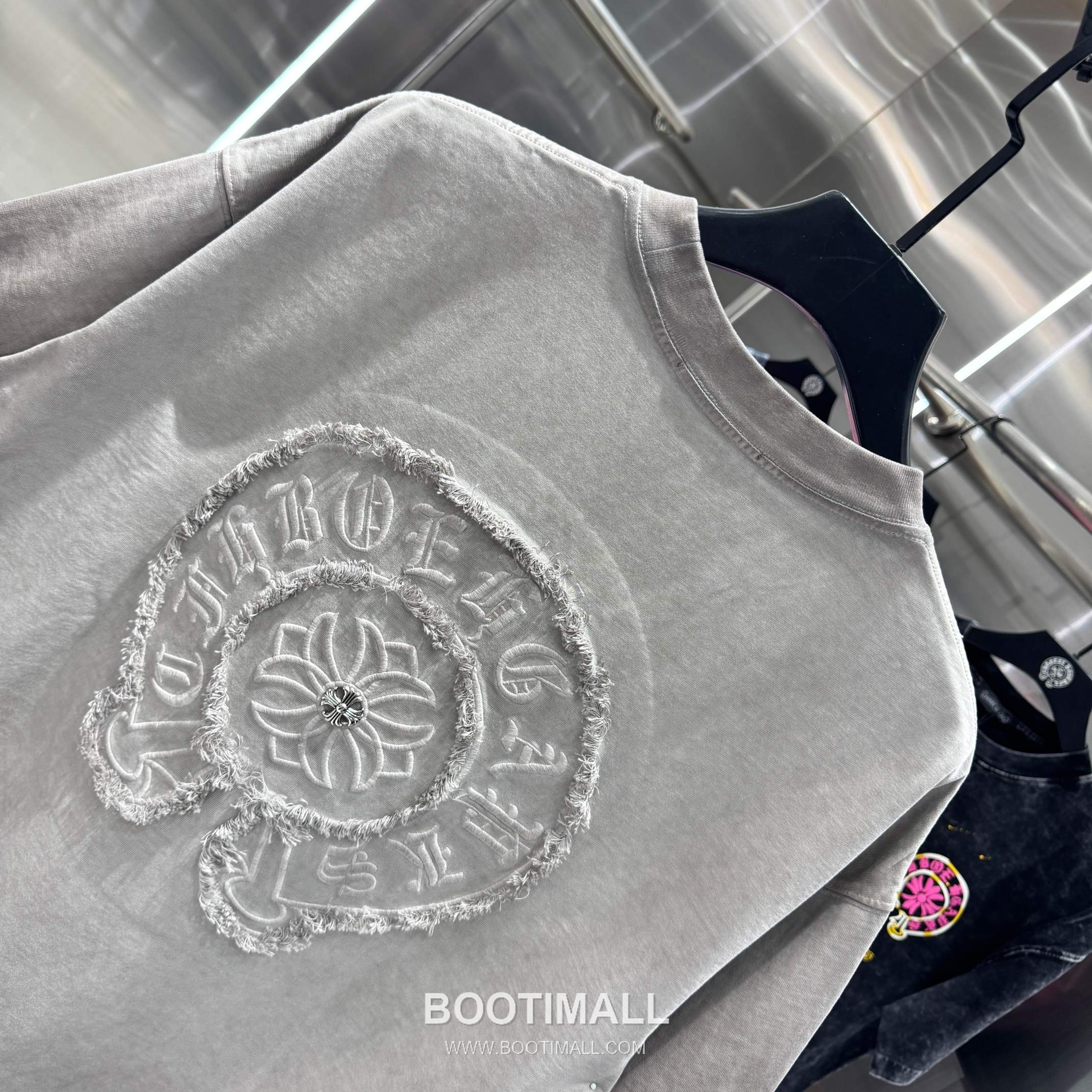 Chrome Hearts Washed Fringe Embroidery Tee Black T-shirt 크롬하츠 워싱 프린지 자수 티 블랙 티셔츠 5