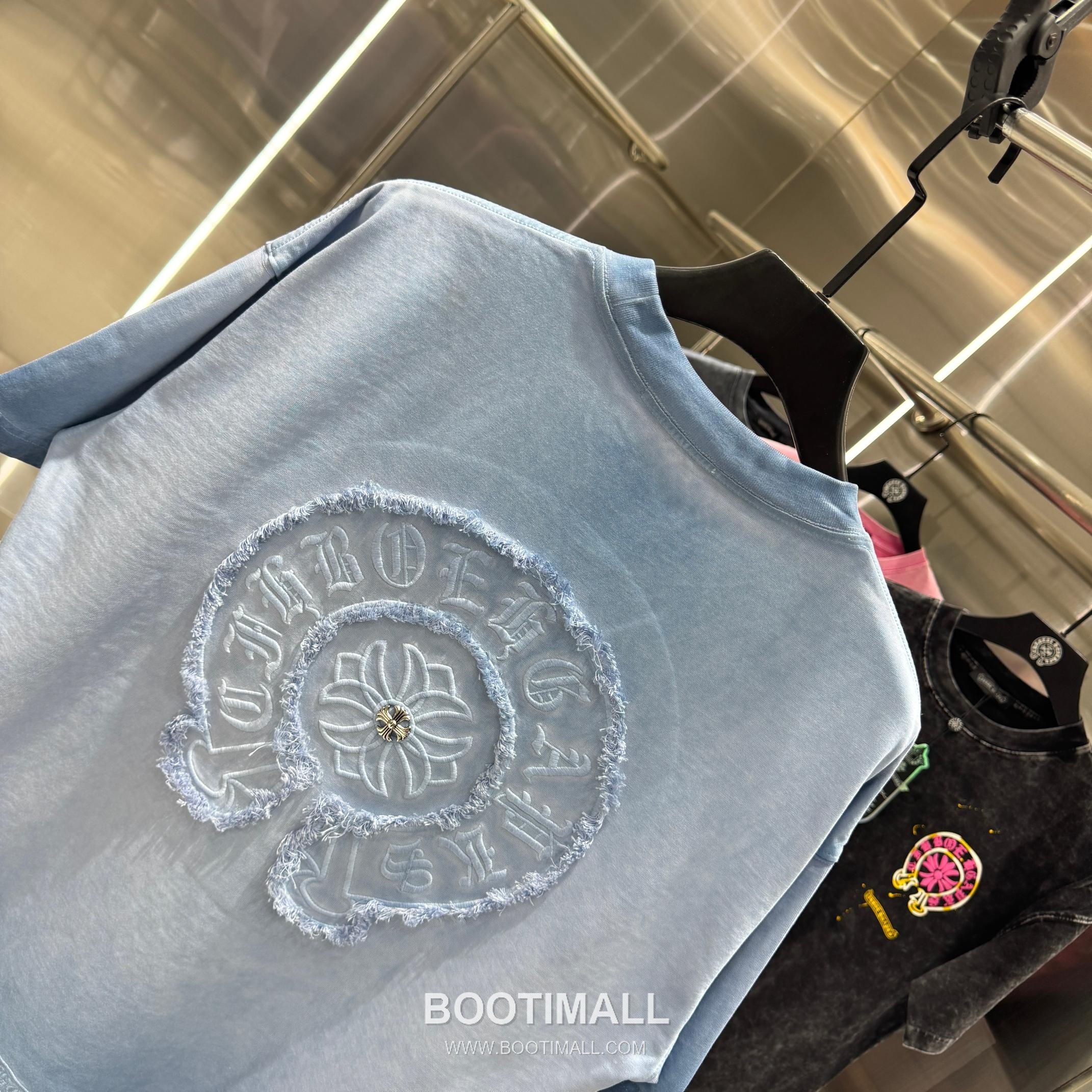 Chrome Hearts Washed Fringe Embroidery Tee Black T-shirt 크롬하츠 워싱 프린지 자수 티 블랙 티셔츠 5