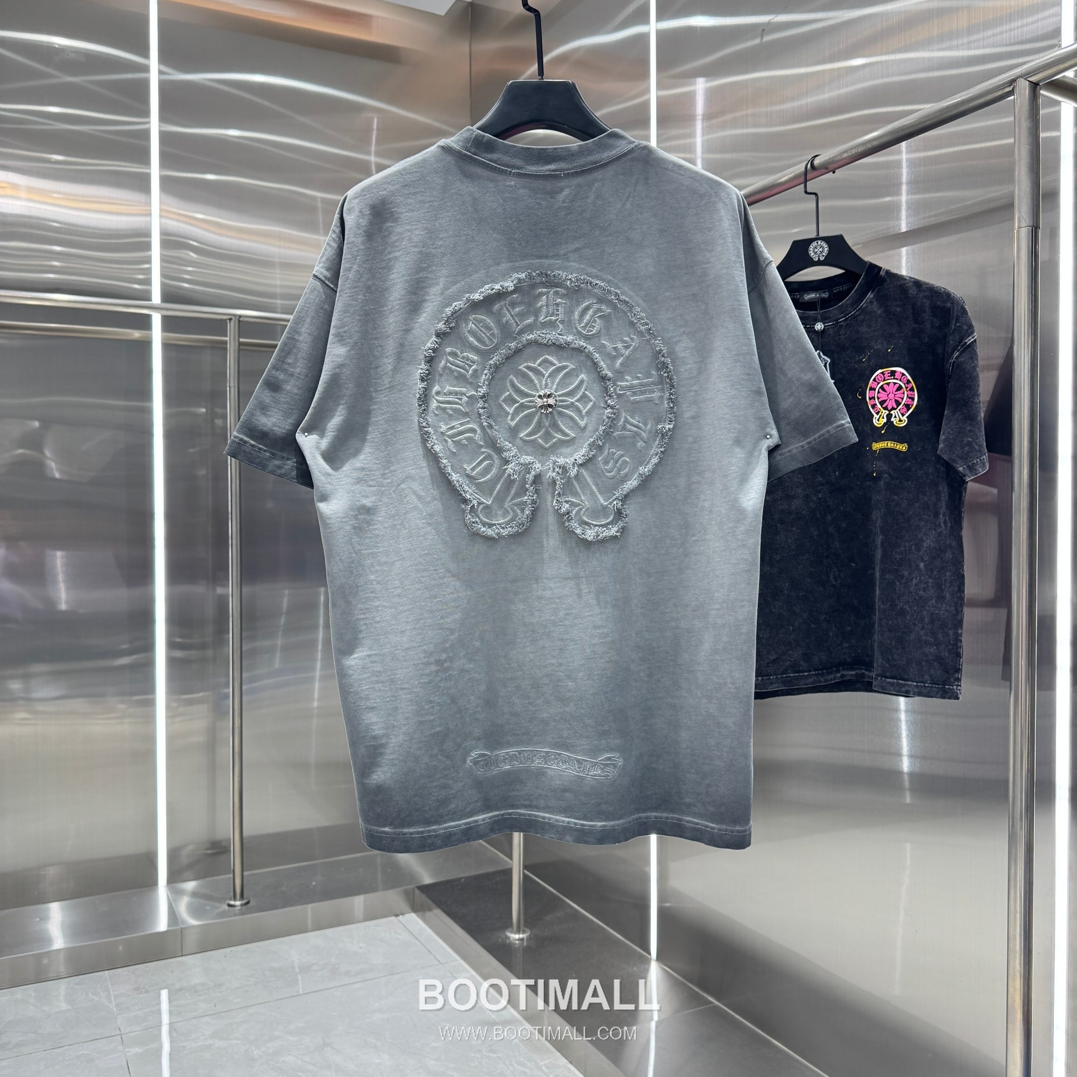Chrome Hearts Washed Fringe Embroidery Tee Black T-shirt 크롬하츠 워싱 프린지 자수 티 블랙 티셔츠 2