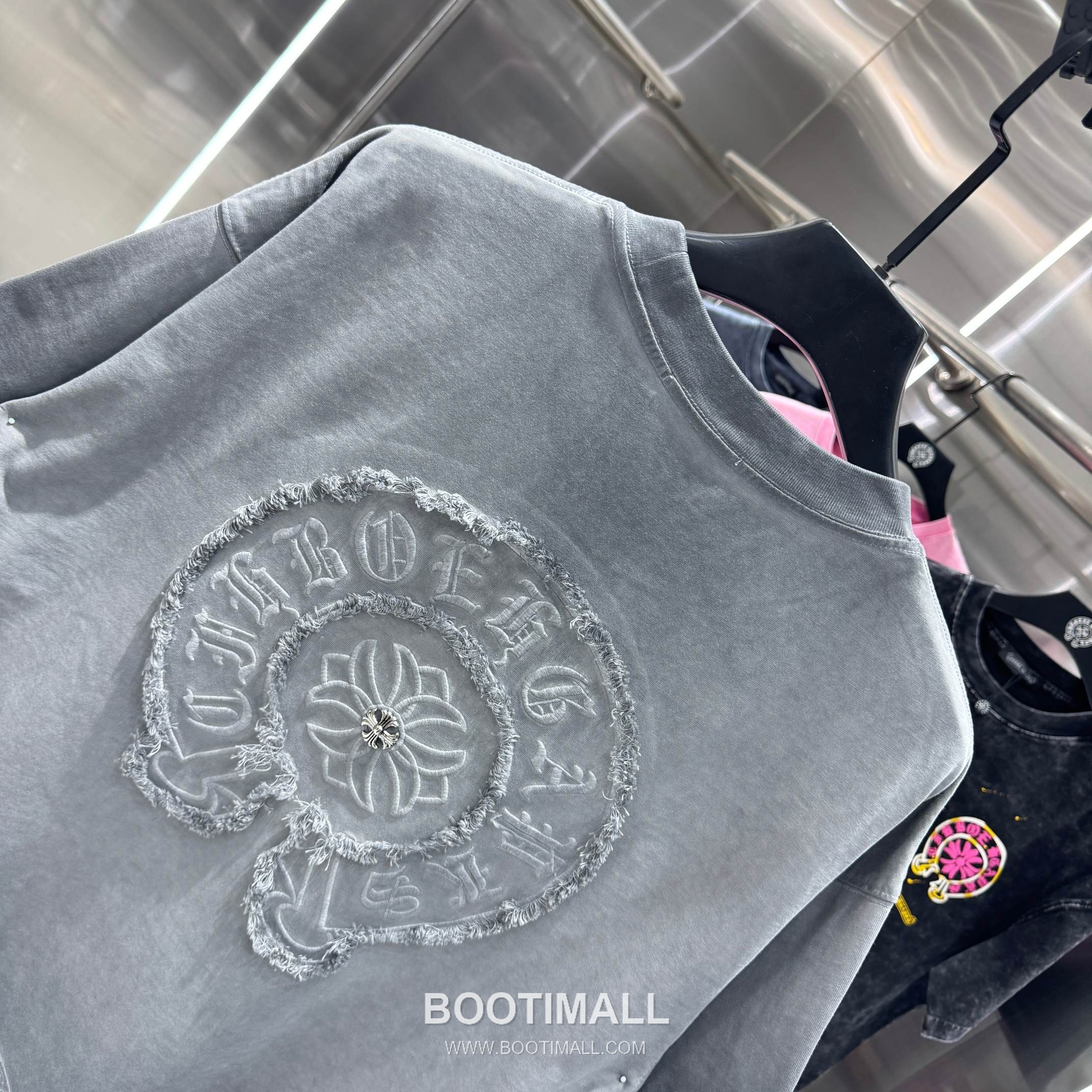 Chrome Hearts Washed Fringe Embroidery Tee Black T-shirt 크롬하츠 워싱 프린지 자수 티 블랙 티셔츠 5