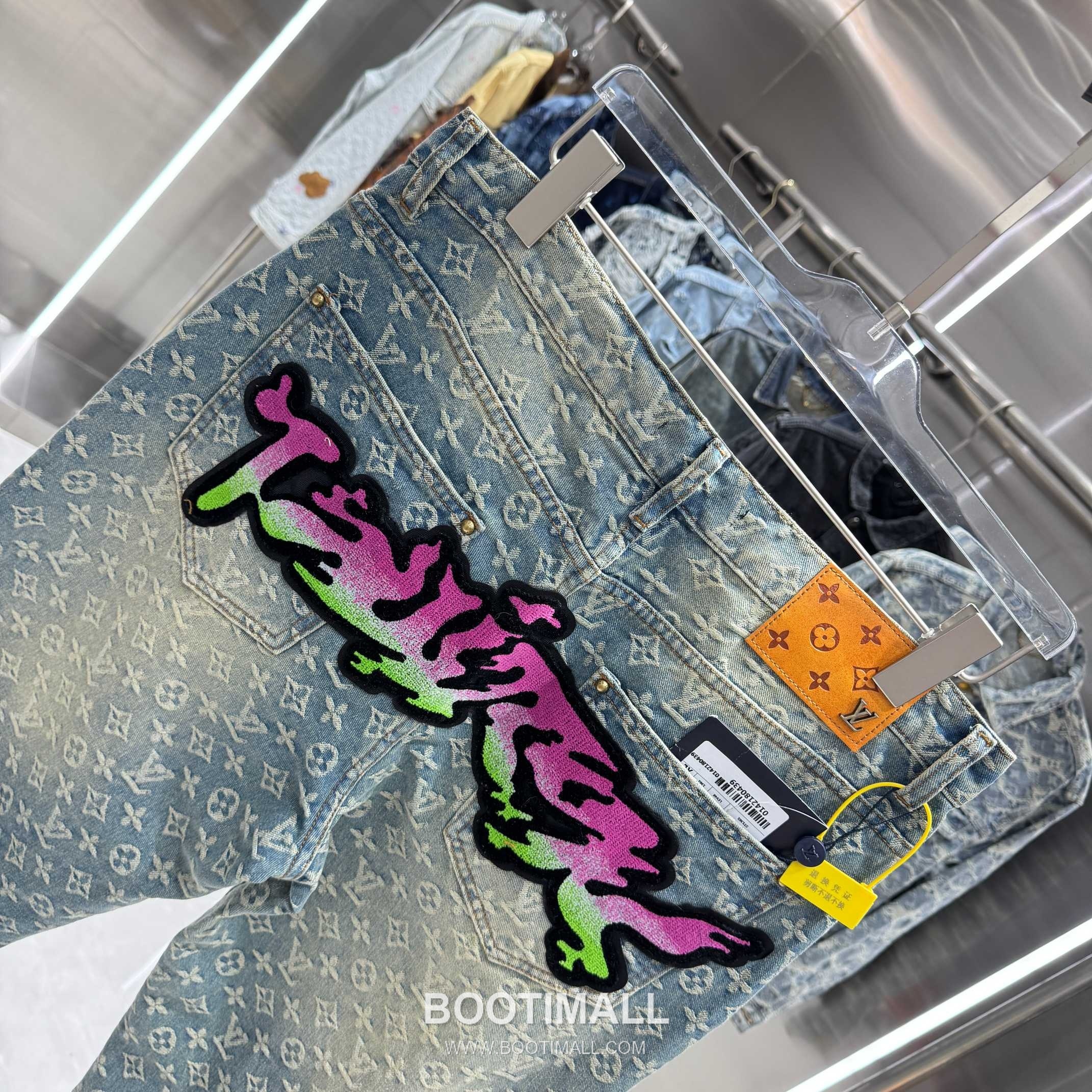 Louis Vuitton Graffiti Monogram Denim Blue Jeans 루이비통 그라피티 모노그램 데님 블루 청바지 5